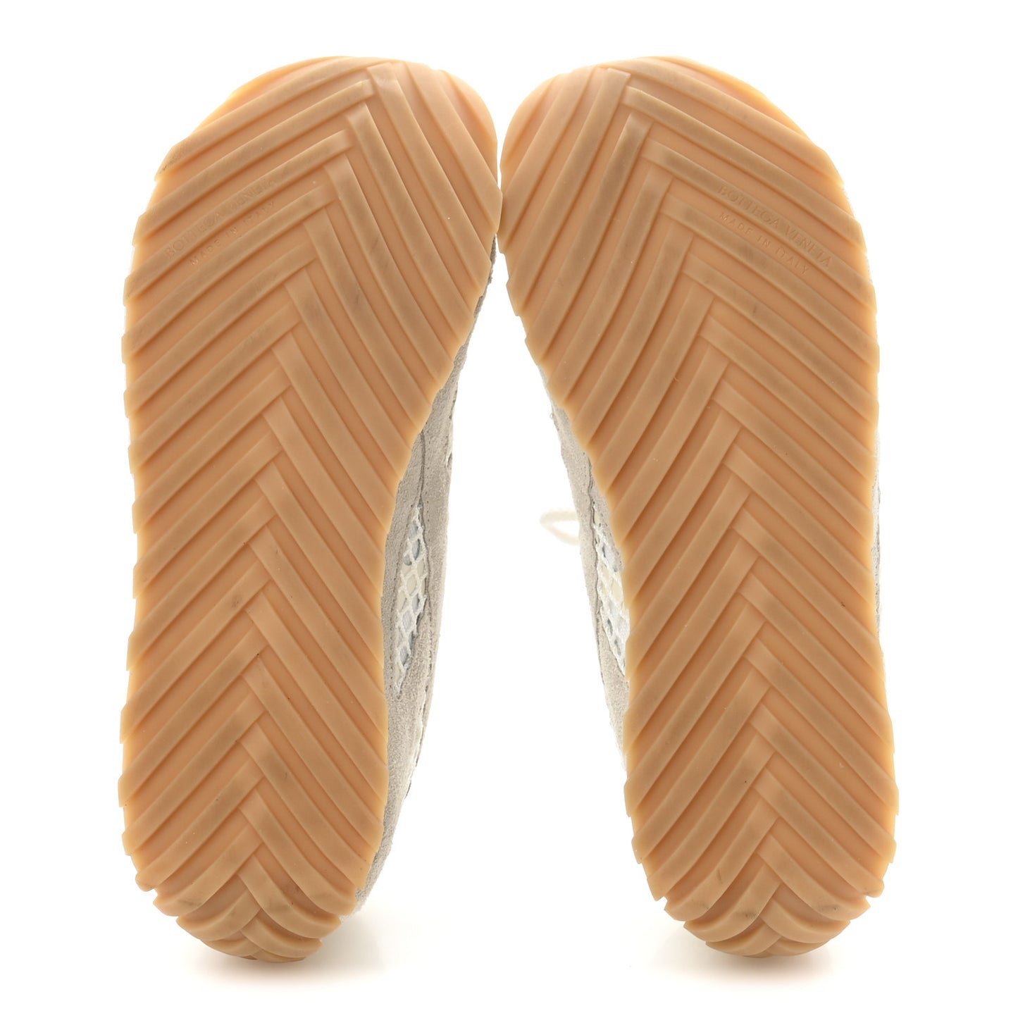 Calfskin Fishnet Fabric Orbit Sneakers 39 Sea Salt