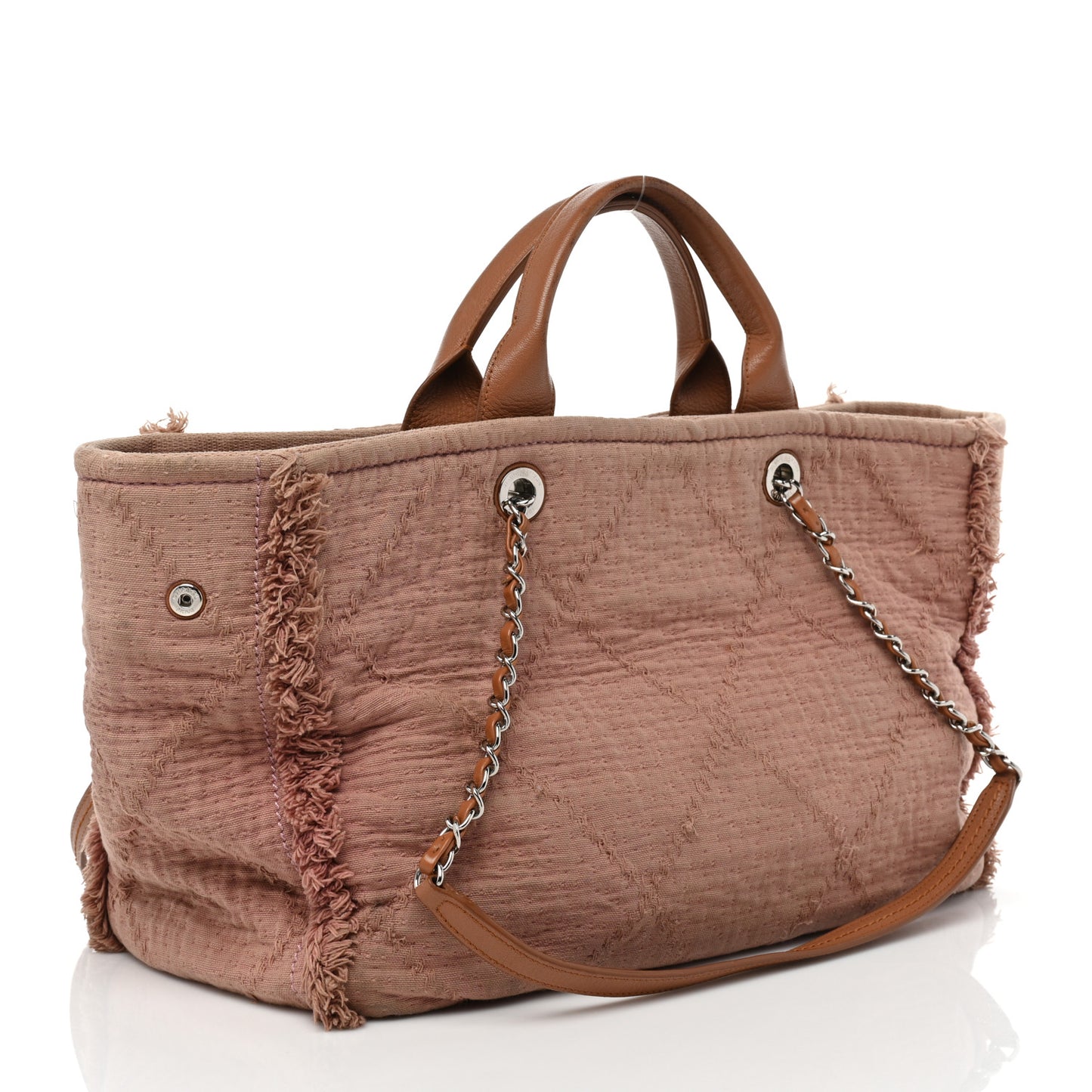 Canvas Large Double Face Tote Pink