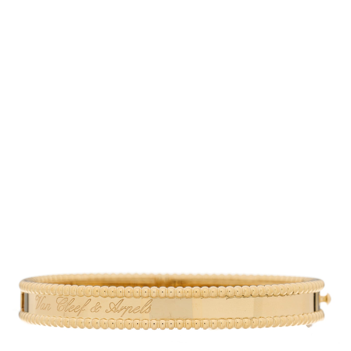 18K Yellow Gold Perlee Signature Bangle Bracelet S