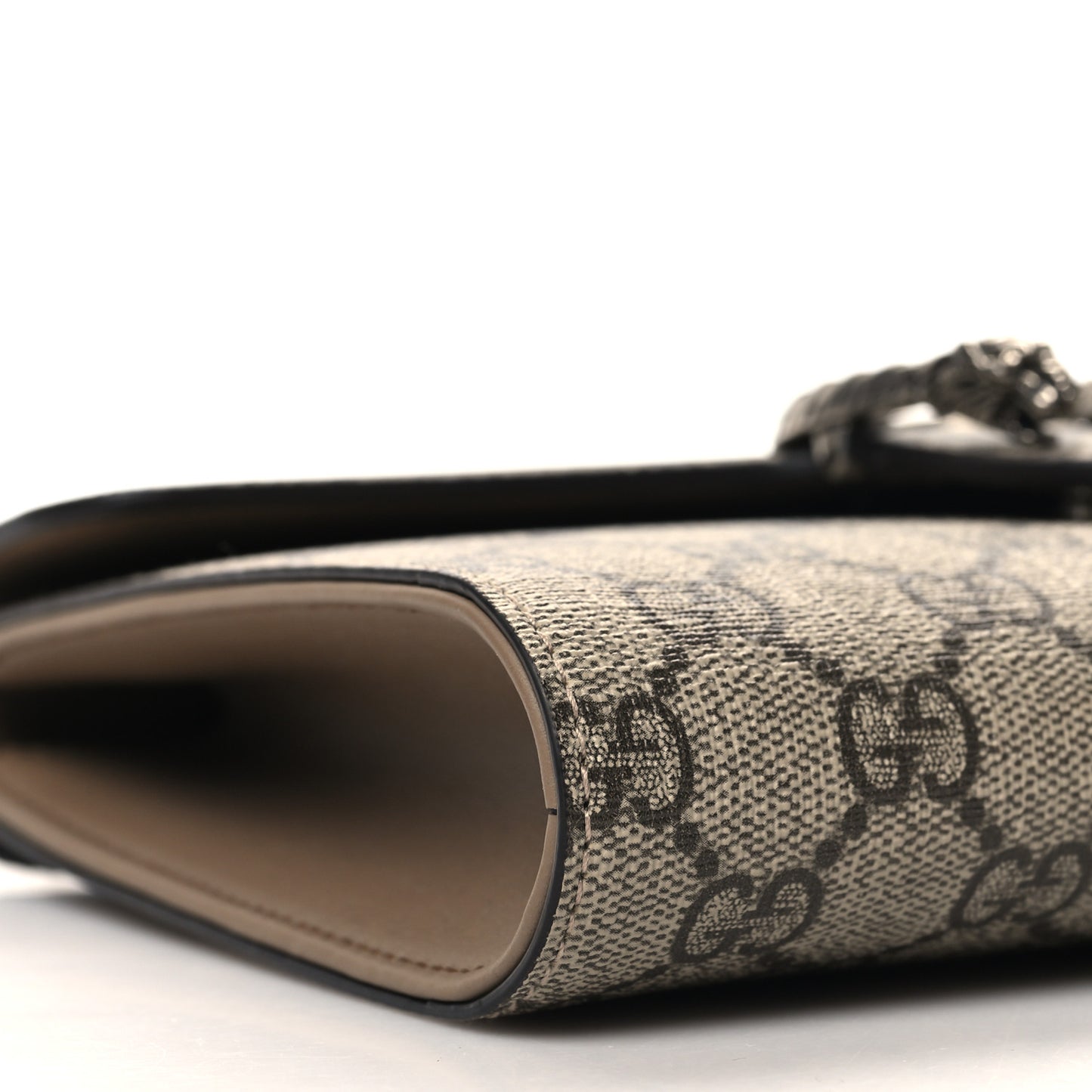 GG Supreme Monogram Dionysus Clutch Taupe