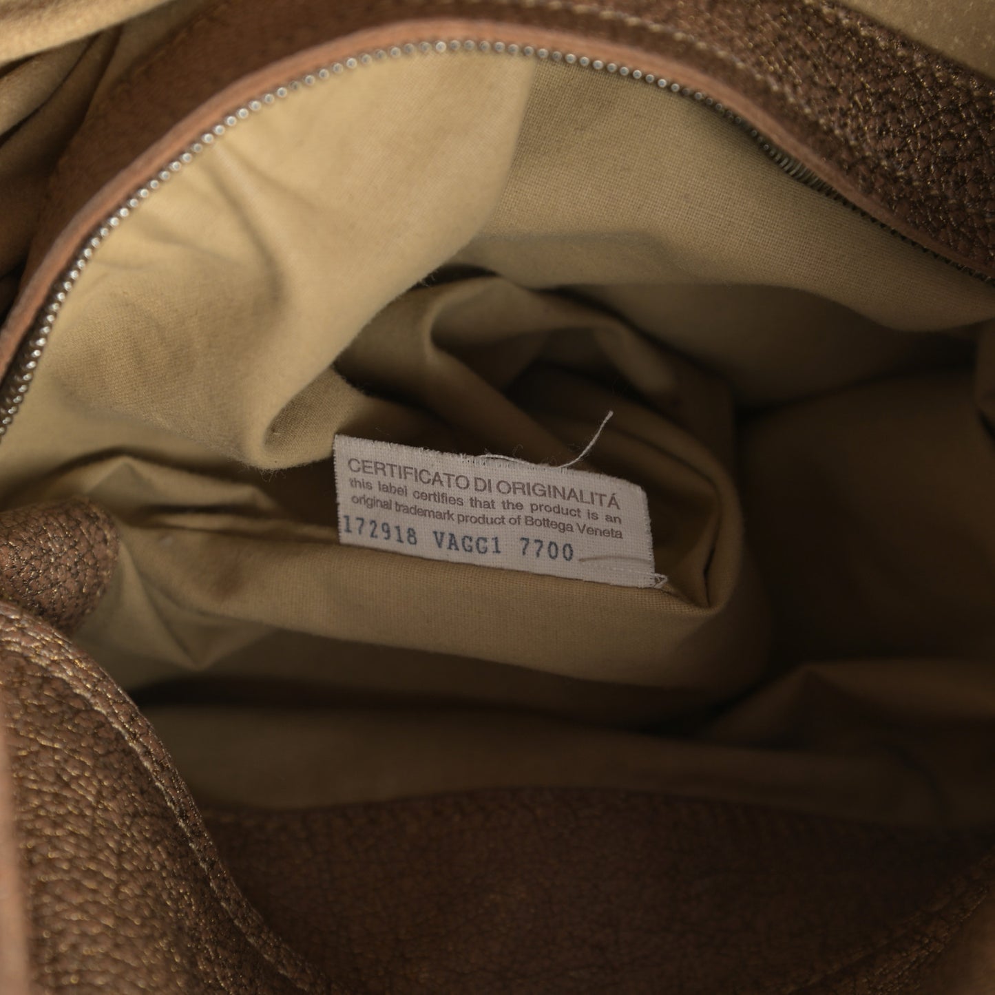 Chevre Intrecciato Sloane Hobo Ottone