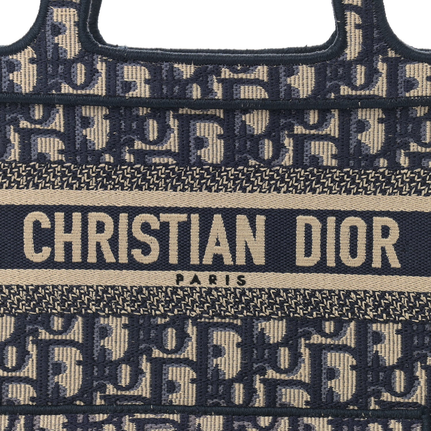 Christian Dior Oblique Mini Book Tote Blue Multicolor 8 of 10