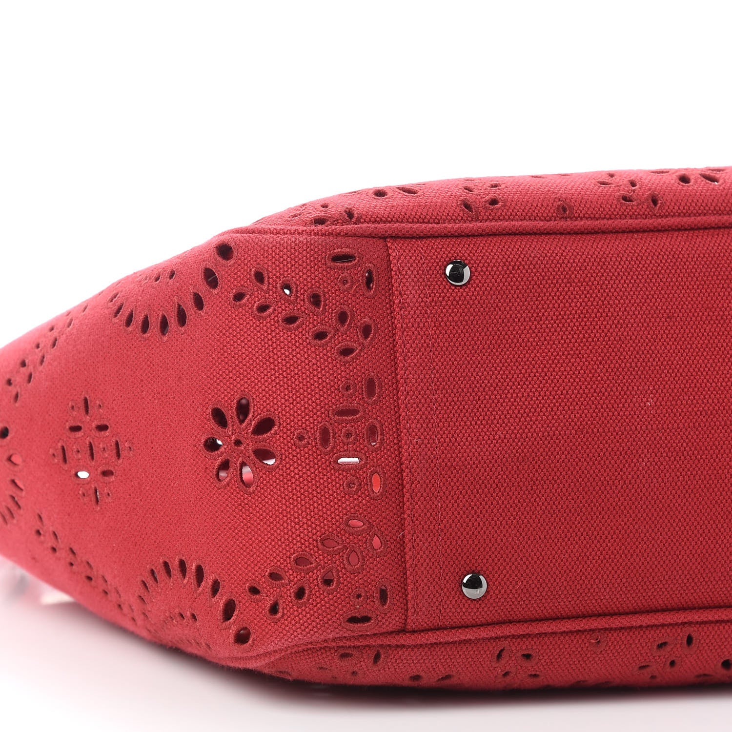 Valentino Garavani Canvas Atelier 08 San Gallo Edition Large Tote Bag Red 8 of 9