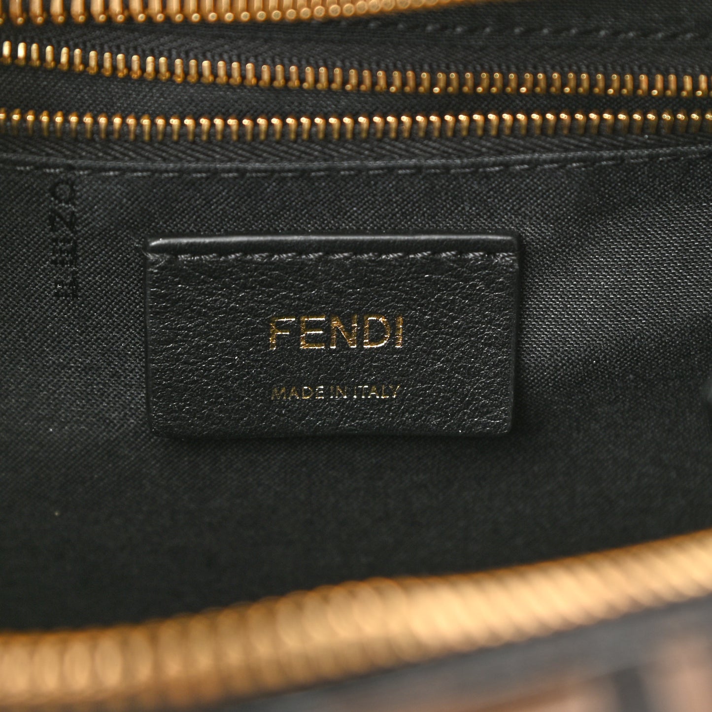 Vitello Bi-Color FF 1974 Embossed Mini Backpack Maya Black
