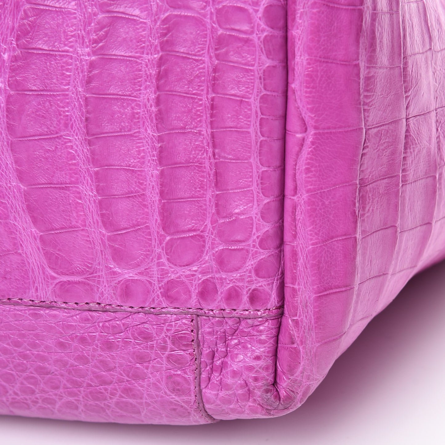 Crocodile Convertible Shopper Tote Purple