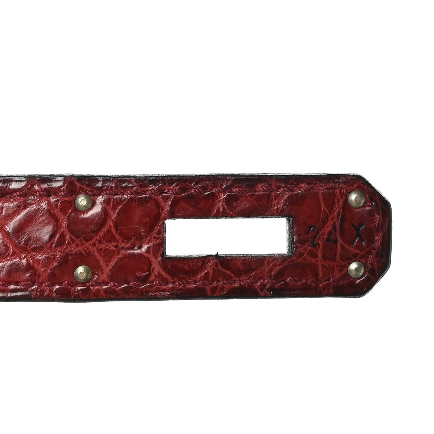 Hermes Matte Porosus Crocodile Birkin 35 Rouge H 7 of 10