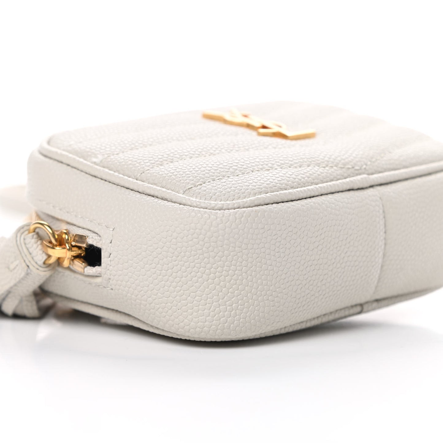 Grain De Poudre Matelasse Monogram Baby Lou Camera Bag Crema Soft