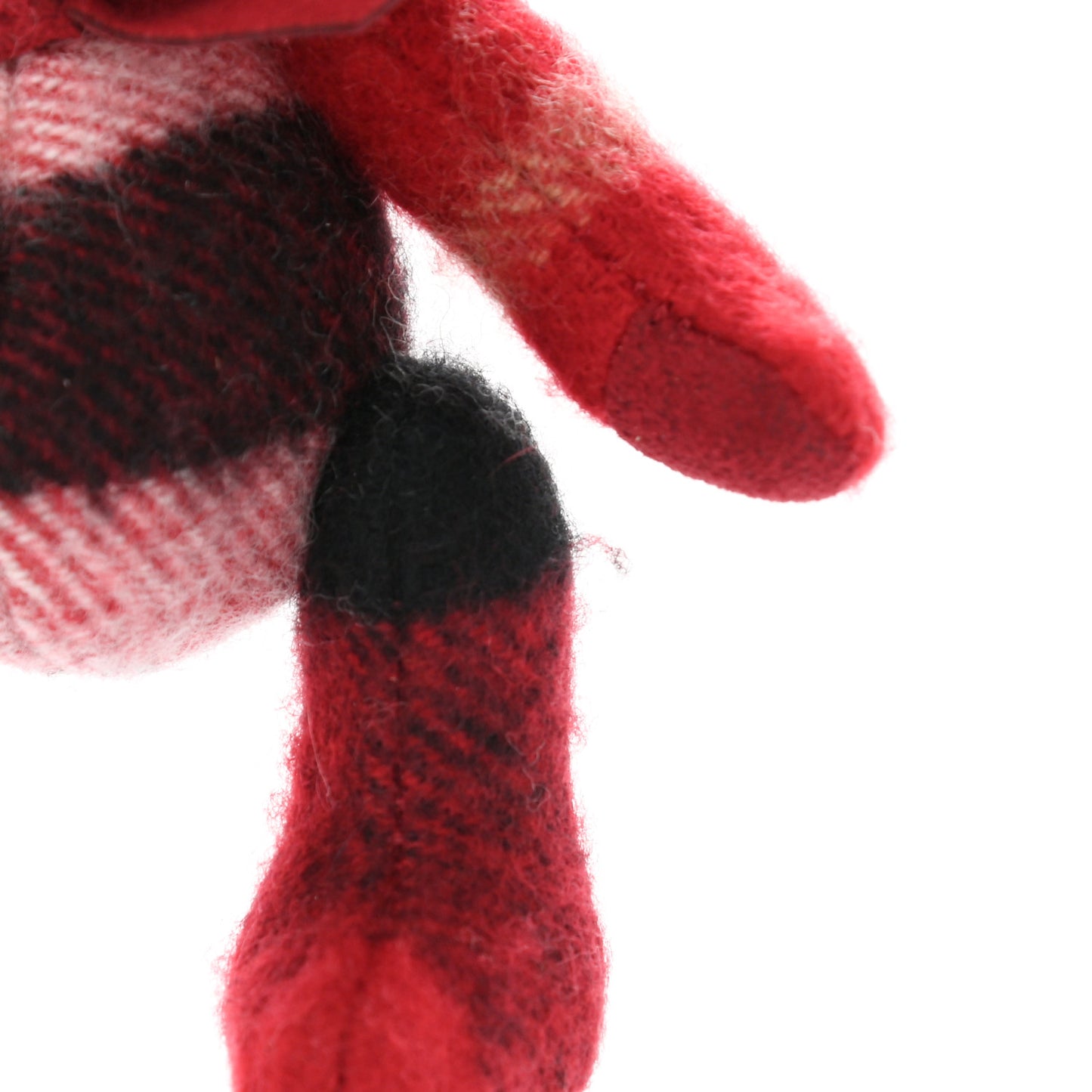 Cashmere Check Thomas Bear Bag Charm Parade Red