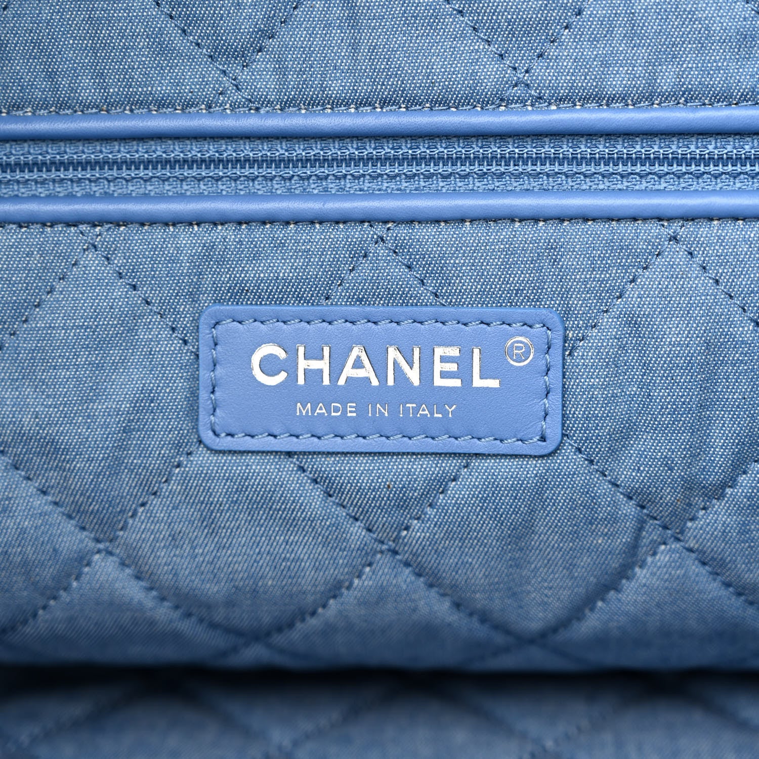 Chanel Denim Quilted Chanel 22 Blue 7 of 11