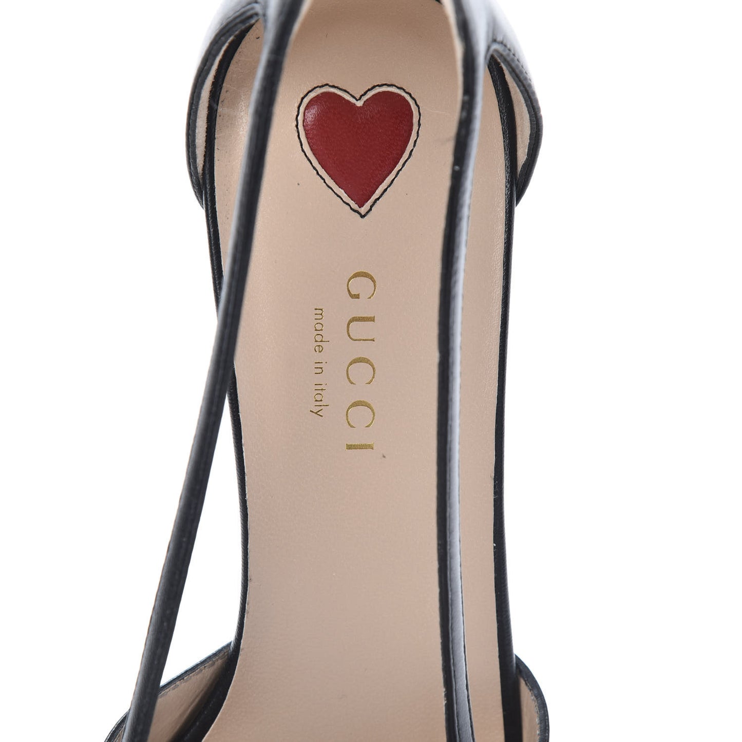 Calfskin Crystal GG Unia Pumps 37.5 Black