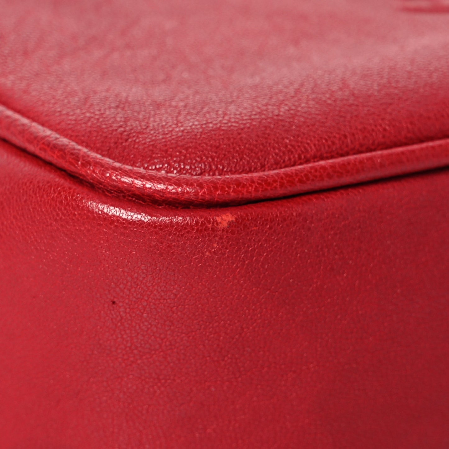 Lambskin Monogram Lou Belt Bag Red