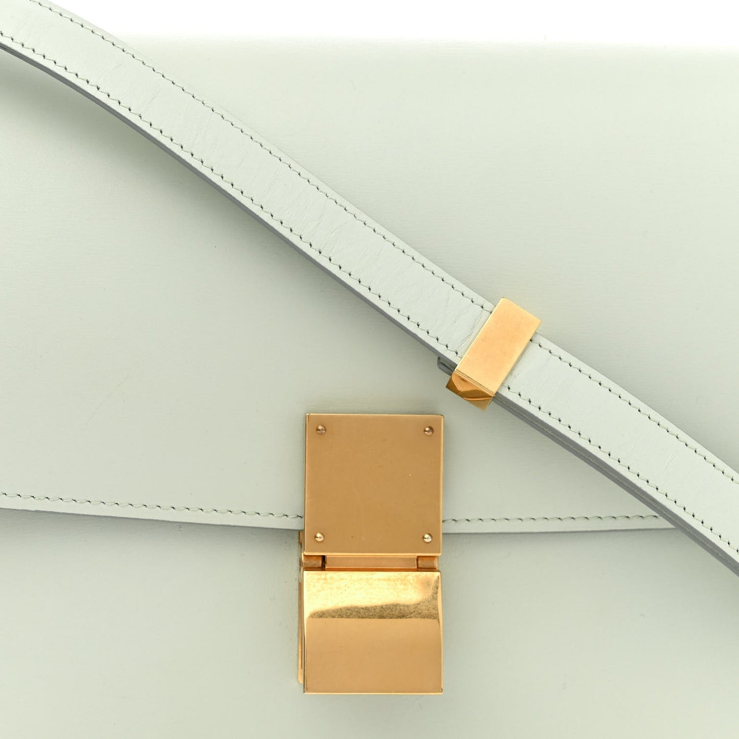 Box Calfskin Medium Classic Box Flap Bag Mint