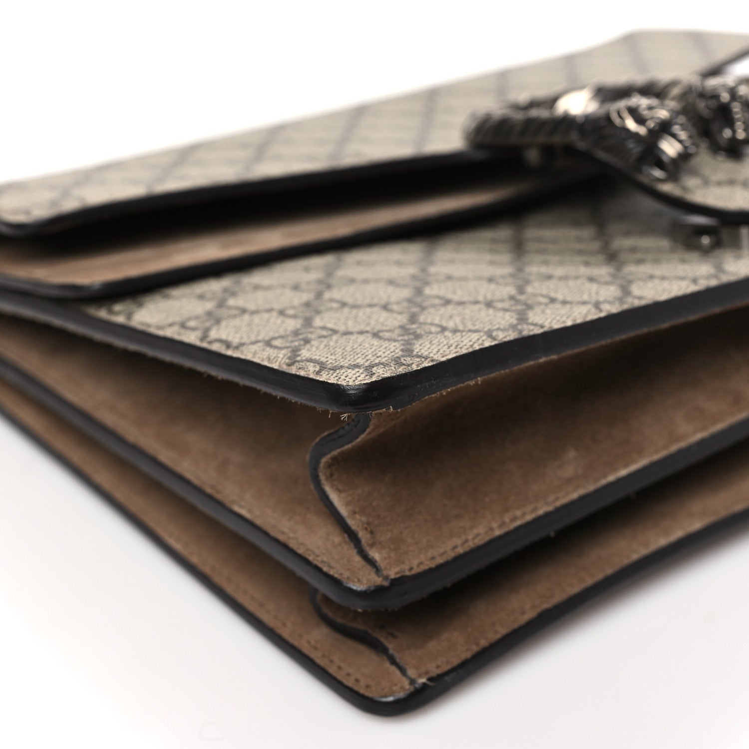 Gucci GG Supreme Monogram Medium Dionysus Shoulder Bag Taupe 9 of 10