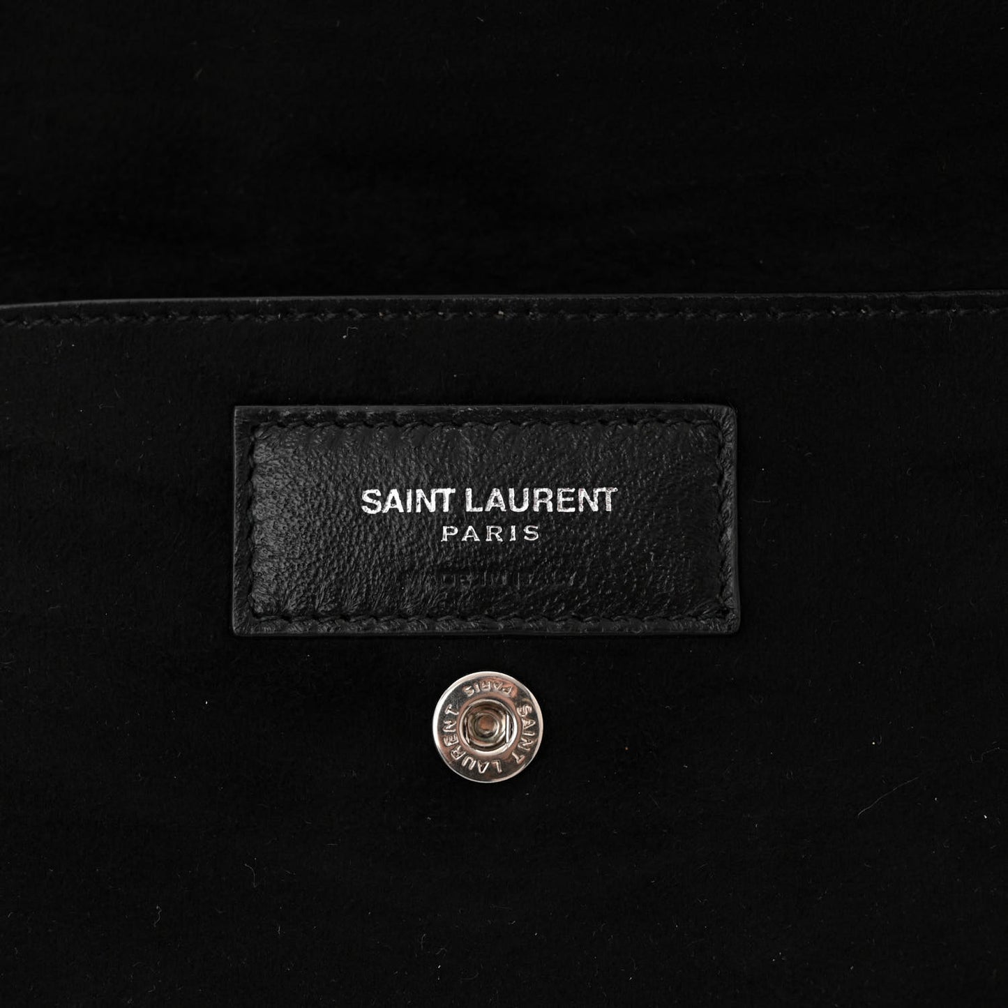 Lambskin Teddy Drawstring Bag Black