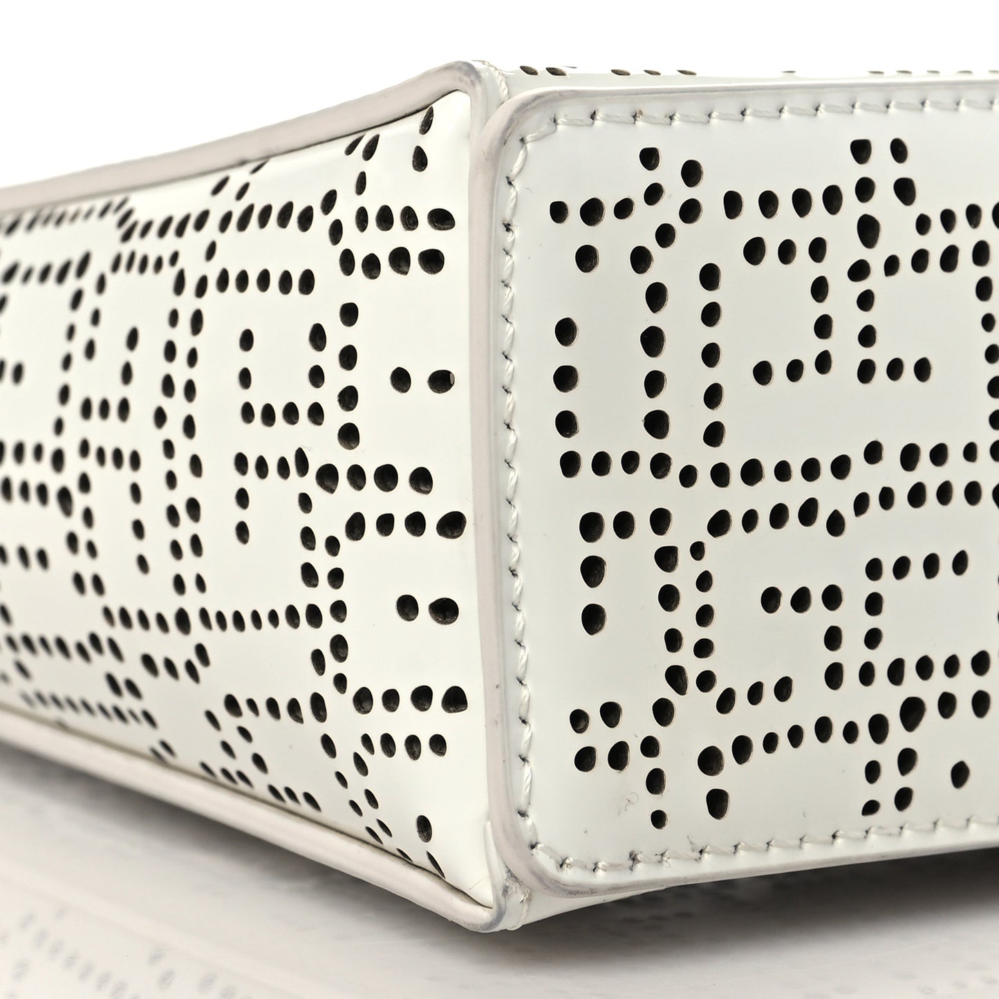 Calfskin 4G Perforated Mini Cut Out Shoulder Bag Ivory