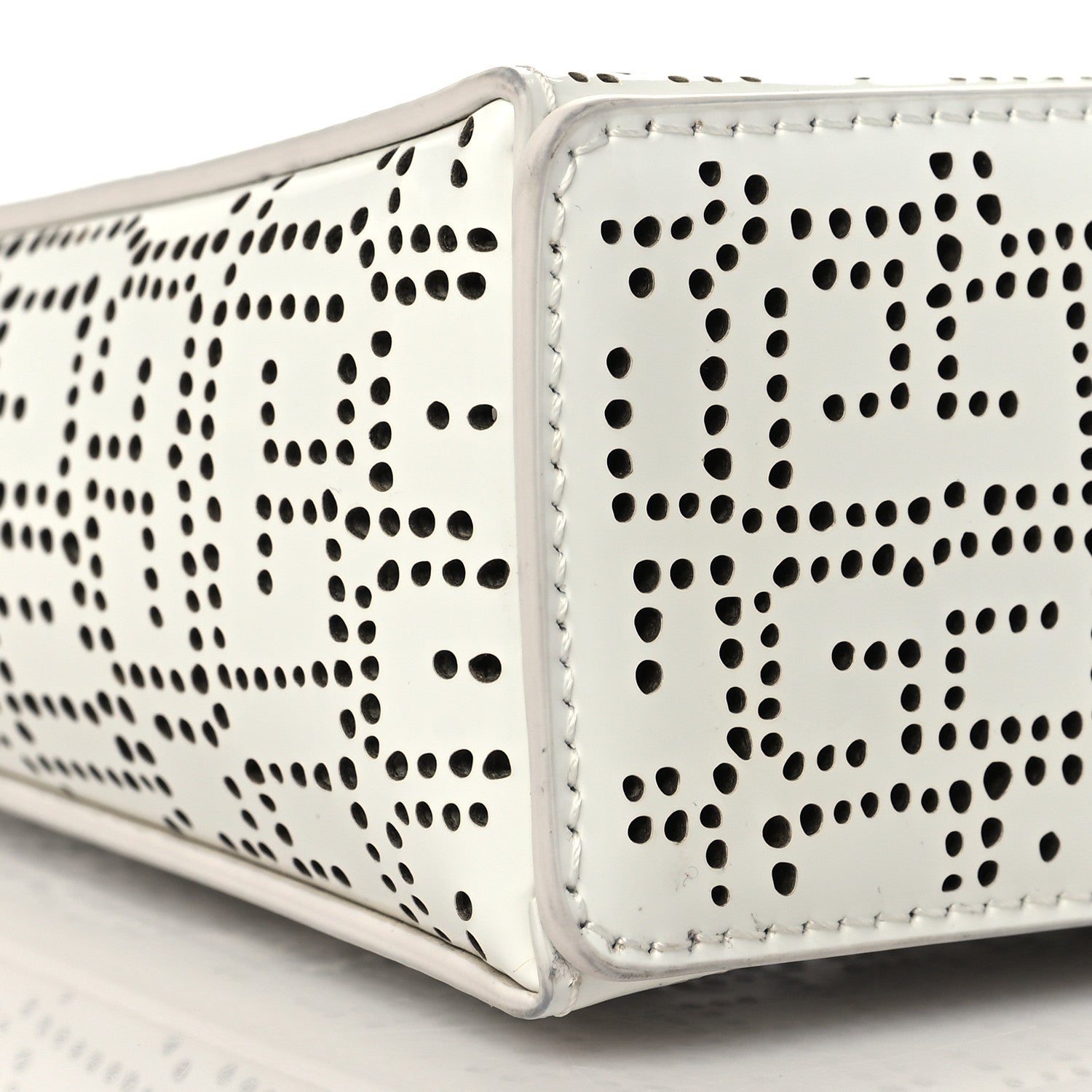 Givenchy Calfskin 4G Perforated Mini Cut Out Shoulder Bag Ivory 9 of 10