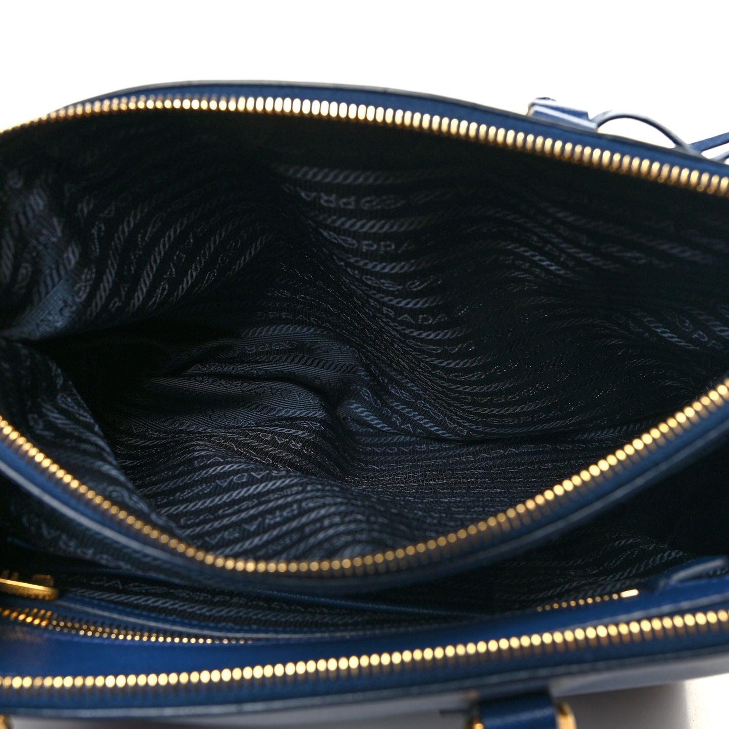 Saffiano Medium Galleria Double Zip Tote Baltico