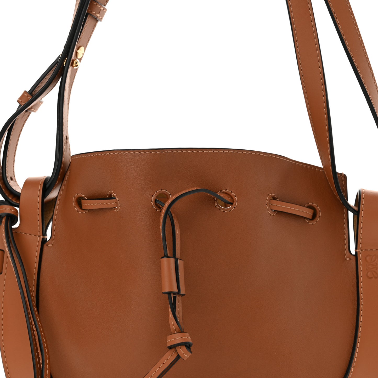 Nappa Horseshoe Bag Tan