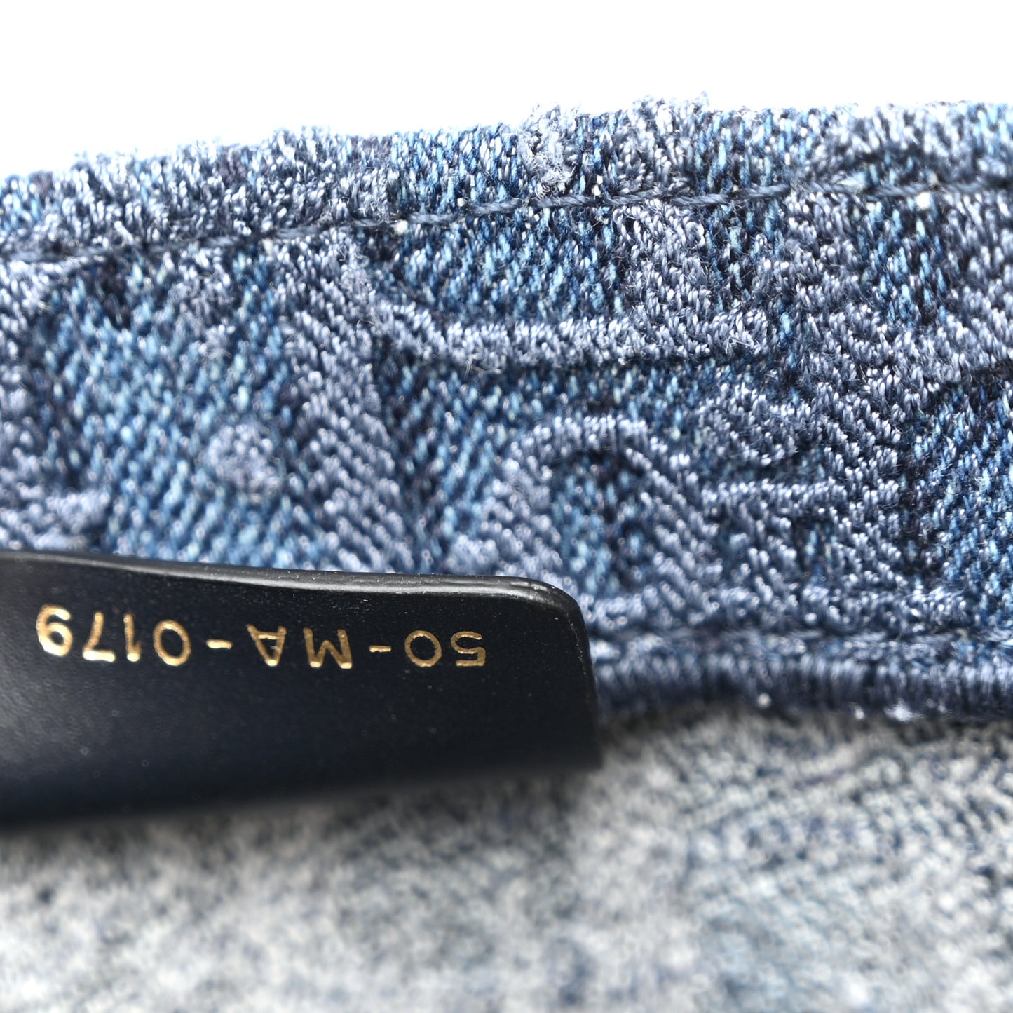 Oblique Denim Book Tote Denim Blue