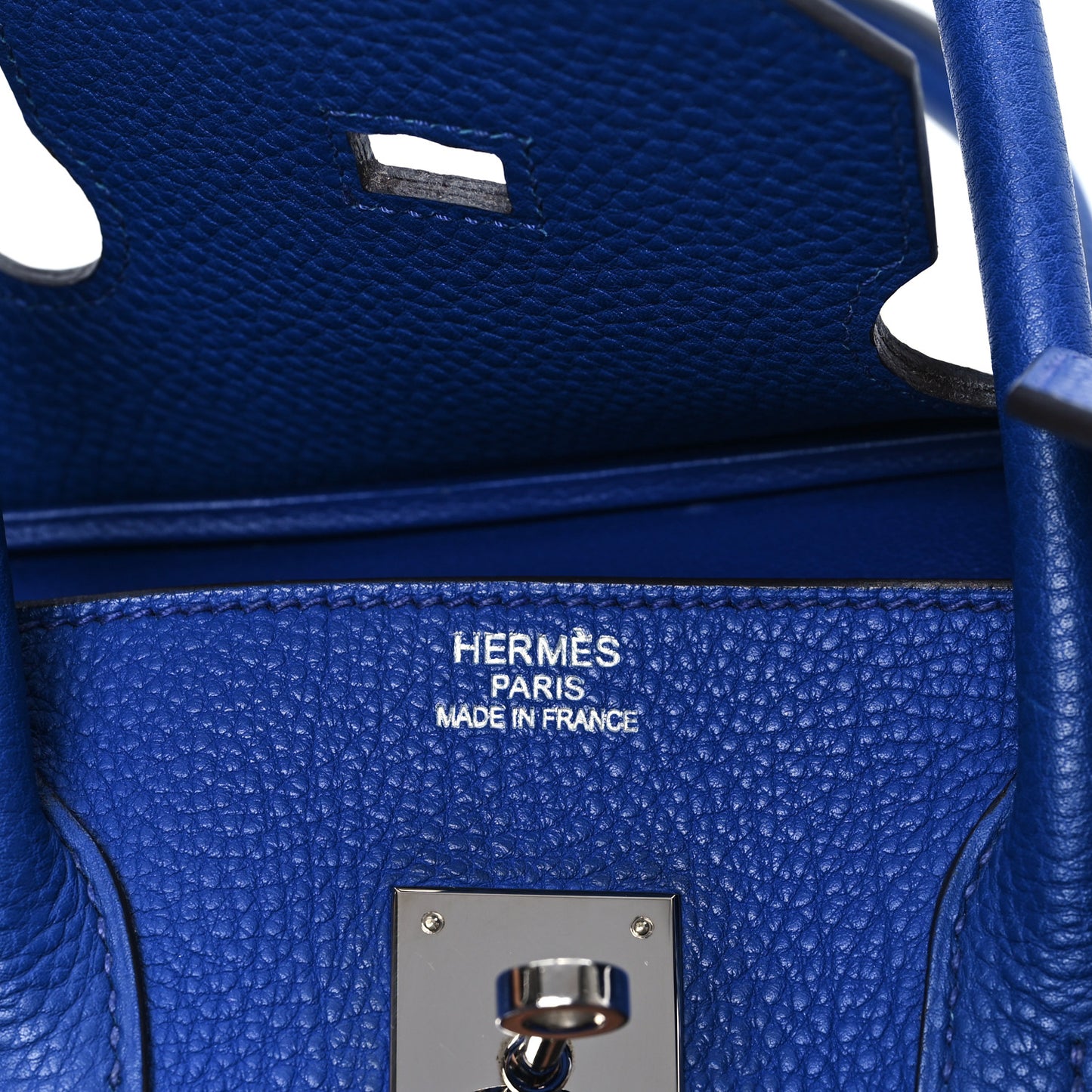 Togo Birkin 35 Bleu Electrique