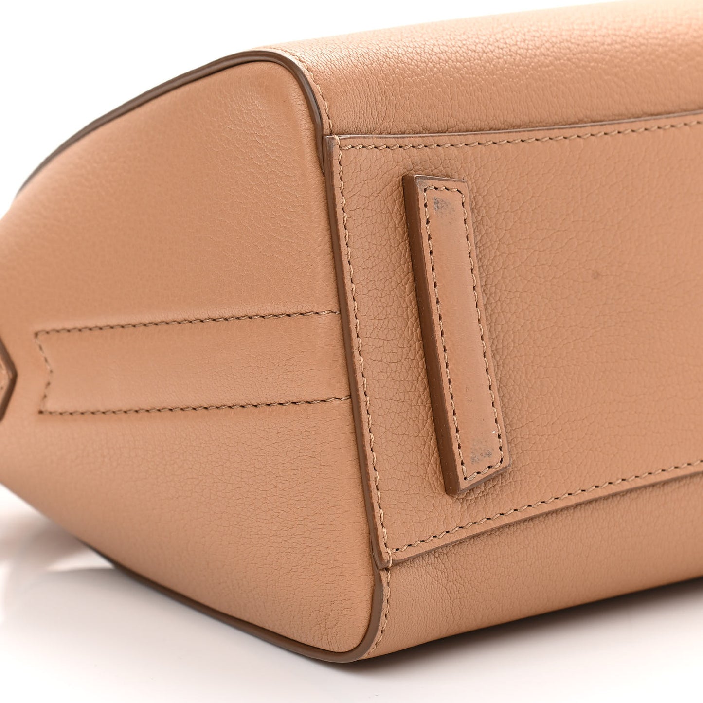 Sugar Goatskin Mini Antigona Medium Beige