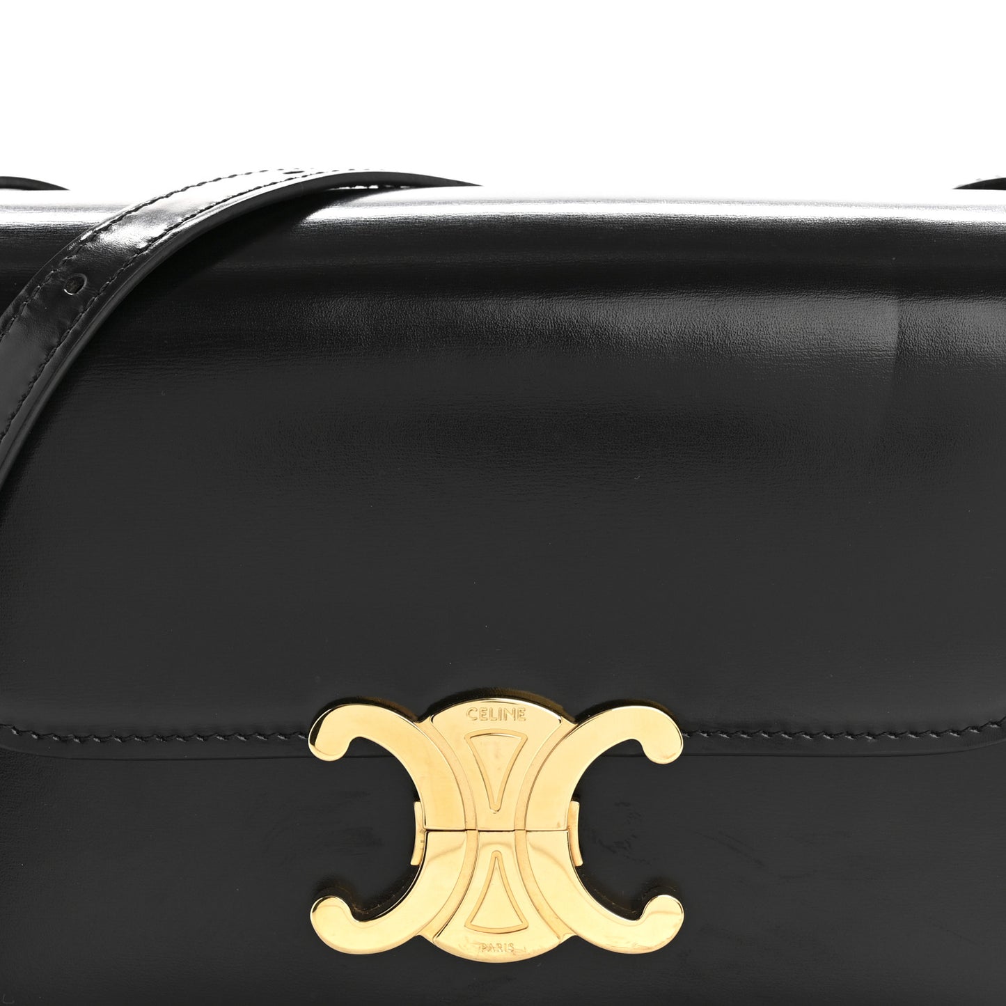Shiny Calfskin Teen Triomphe Black