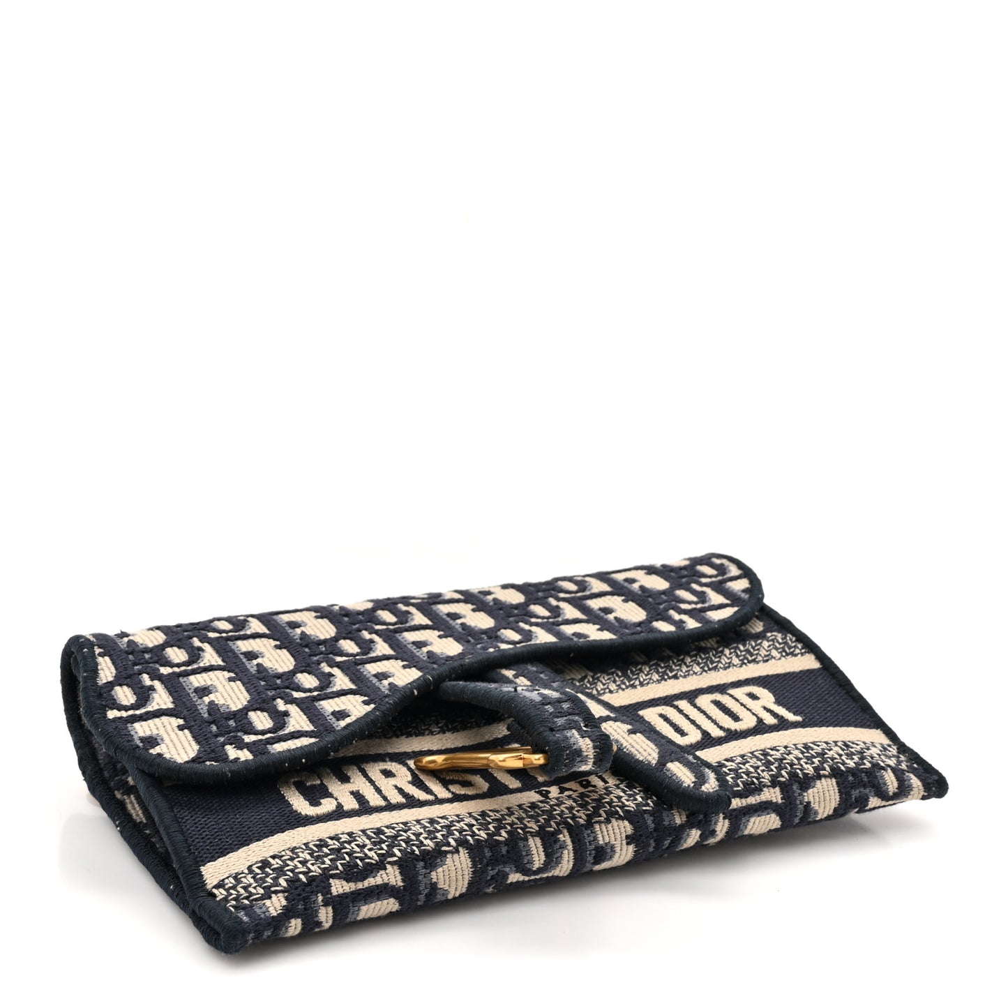 Oblique Slim Saddle Pouch Blue