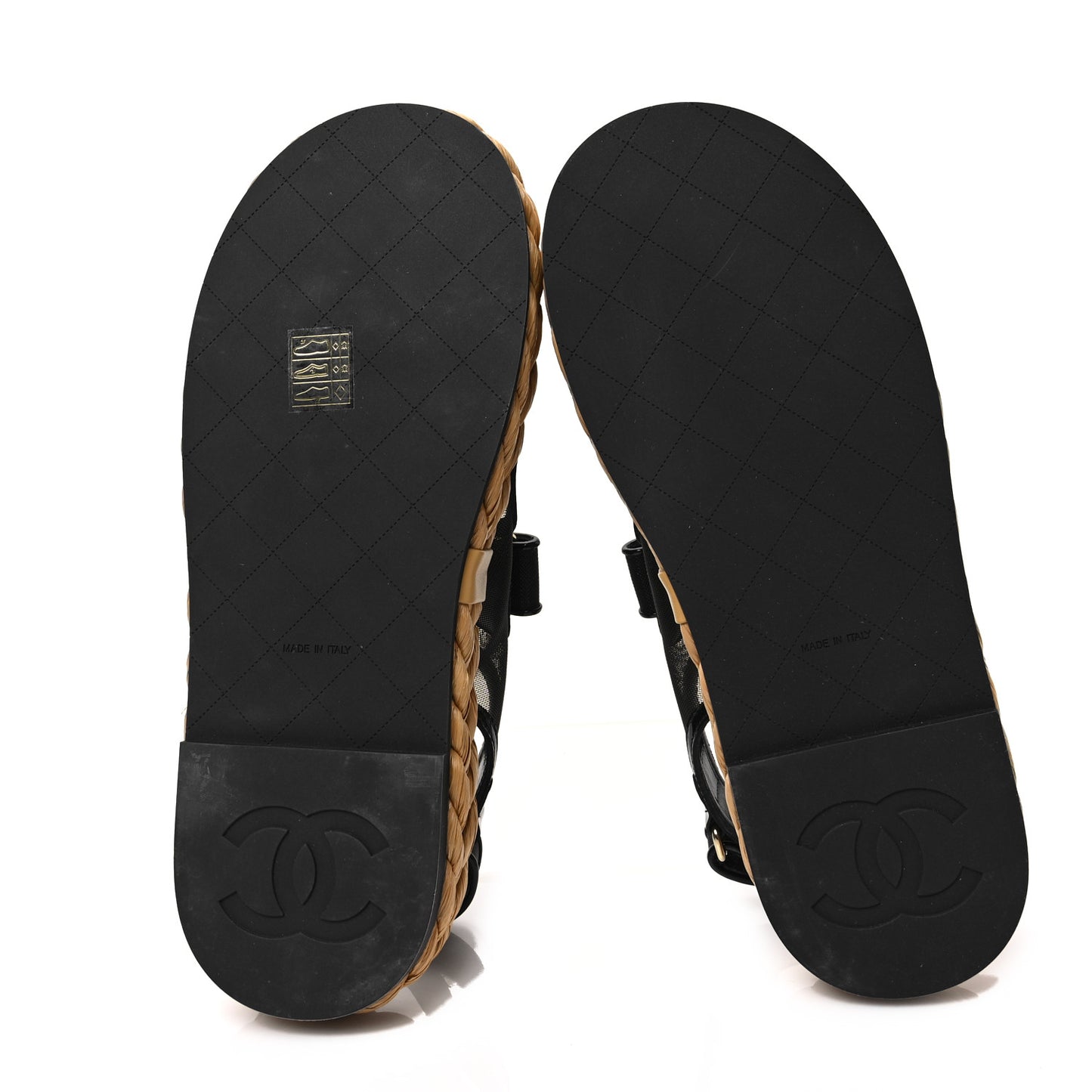Mesh Patent Calfskin Velcro Dad Sandals 39 Black