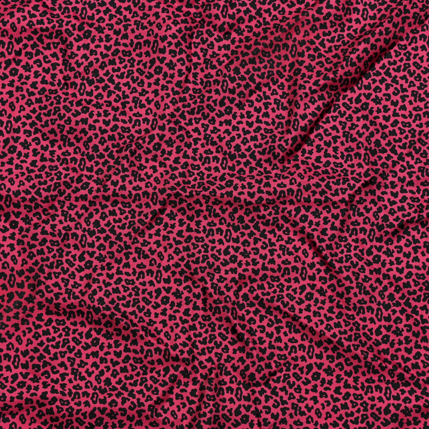 Silk Leopard Print Fringe Scarf Pink