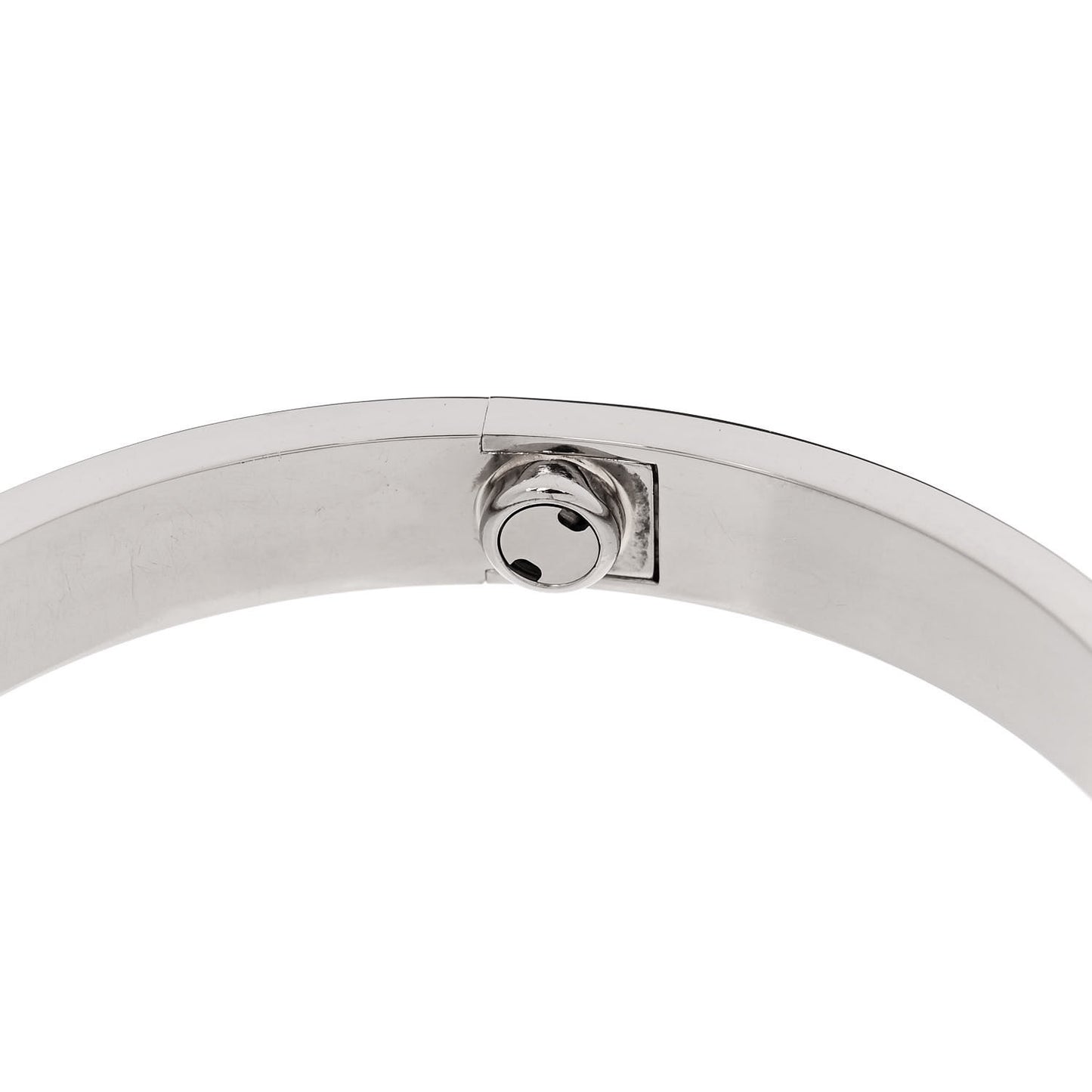 18K White Gold LOVE Bracelet 17