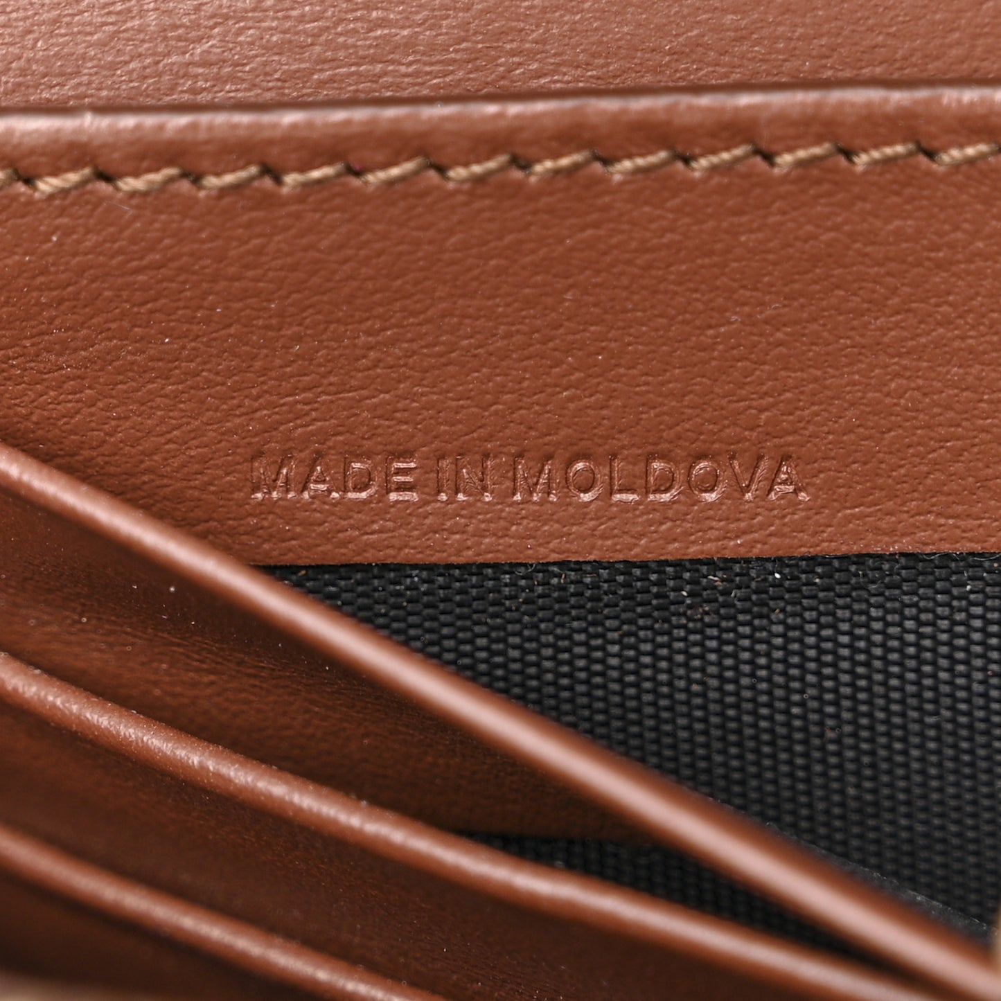 Calfskin Mini Vintage Check Note Bag Tan