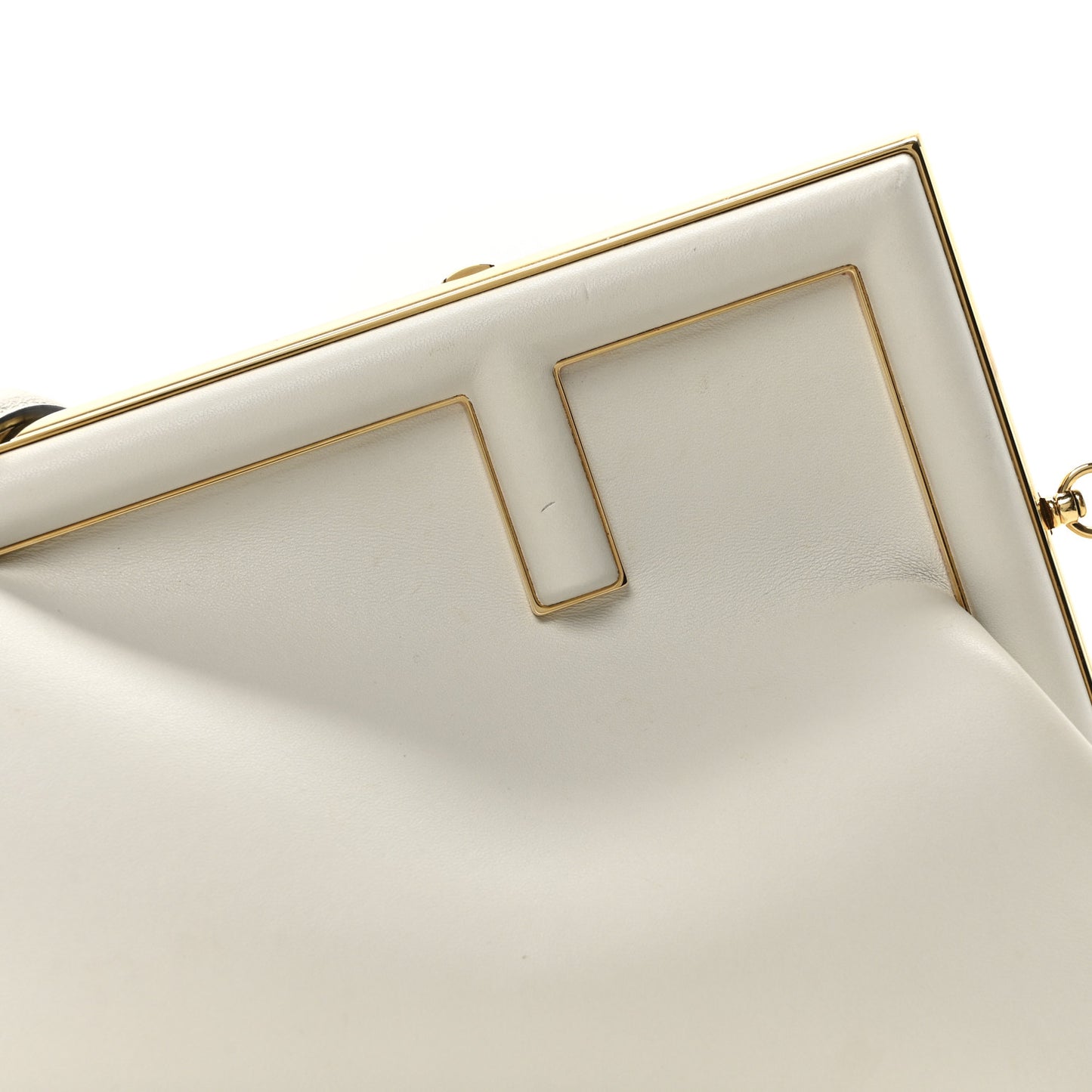 Shiny Nappa Midi Fendi First Ghiaia