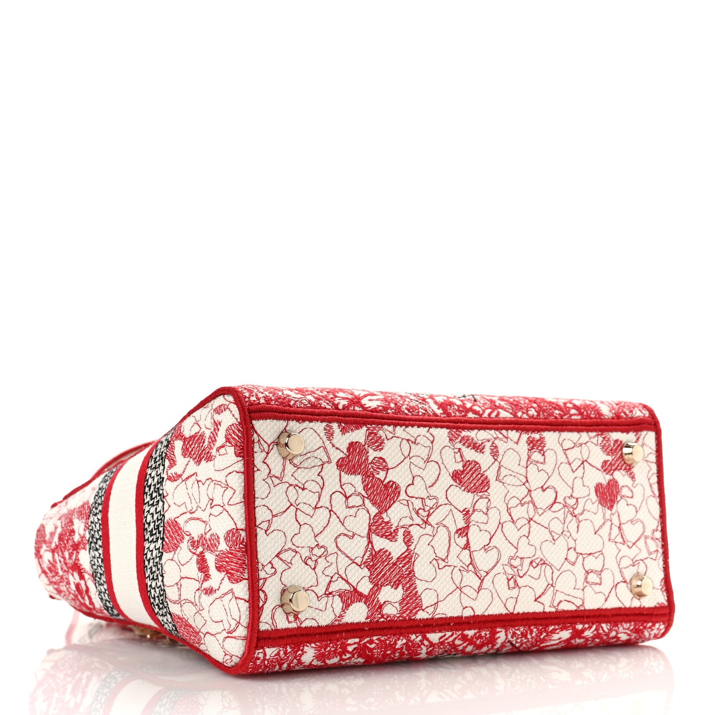 Canvas Embroidered Medium Dioramour D-Royaume Lady D-Lite Red Multicolor