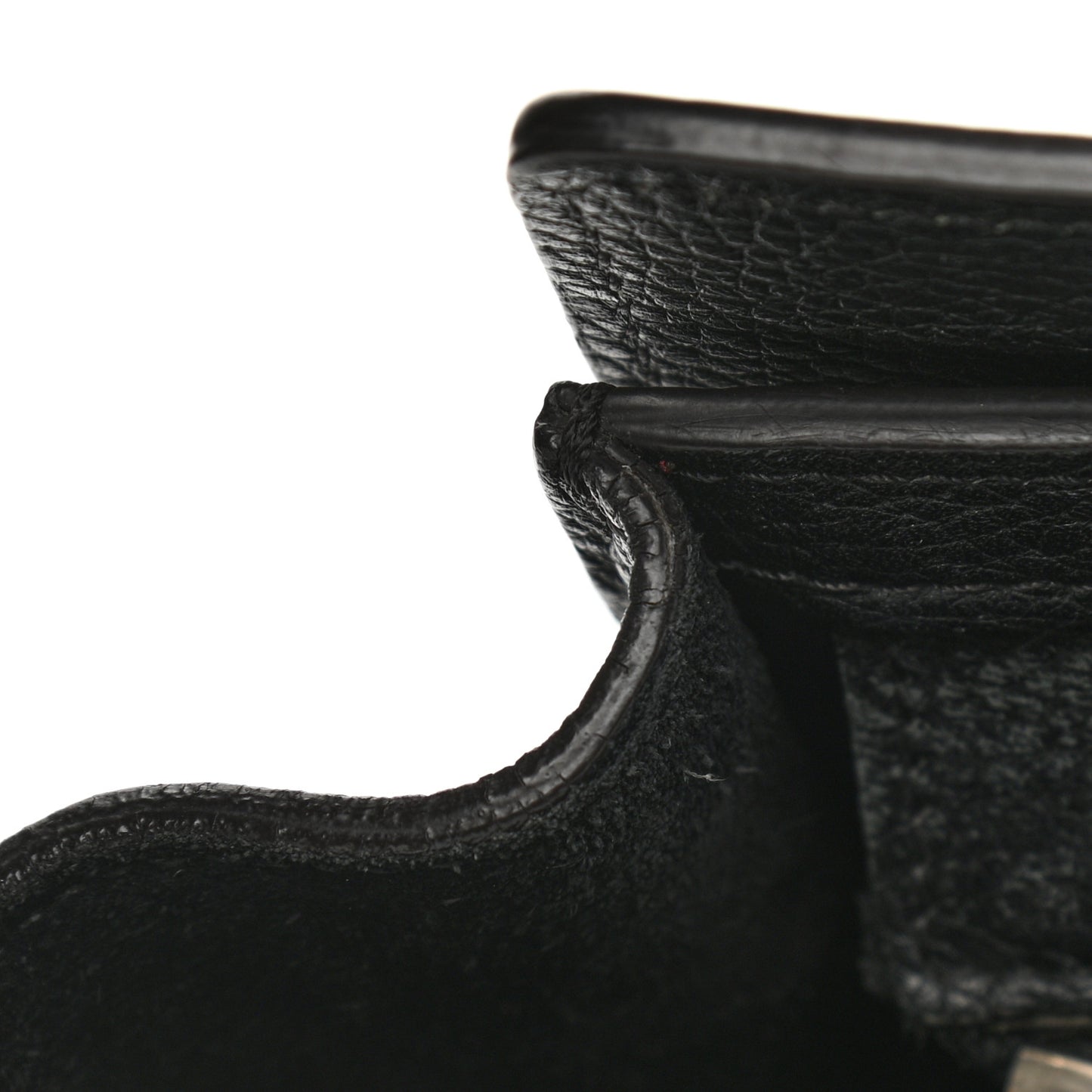 Drummed Calfskin Nano Luggage Black