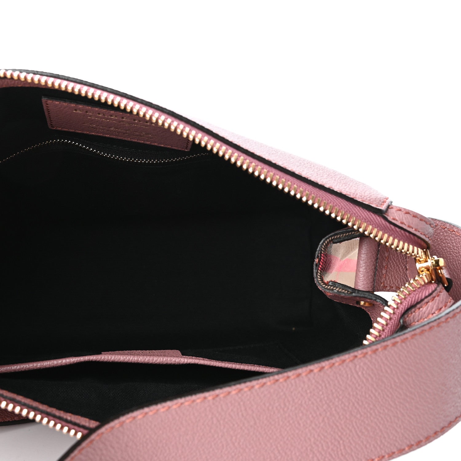 Burberry Soft Grain Calfskin House Check Small Helmsley Crossbody Dusty Pink 5 of 8