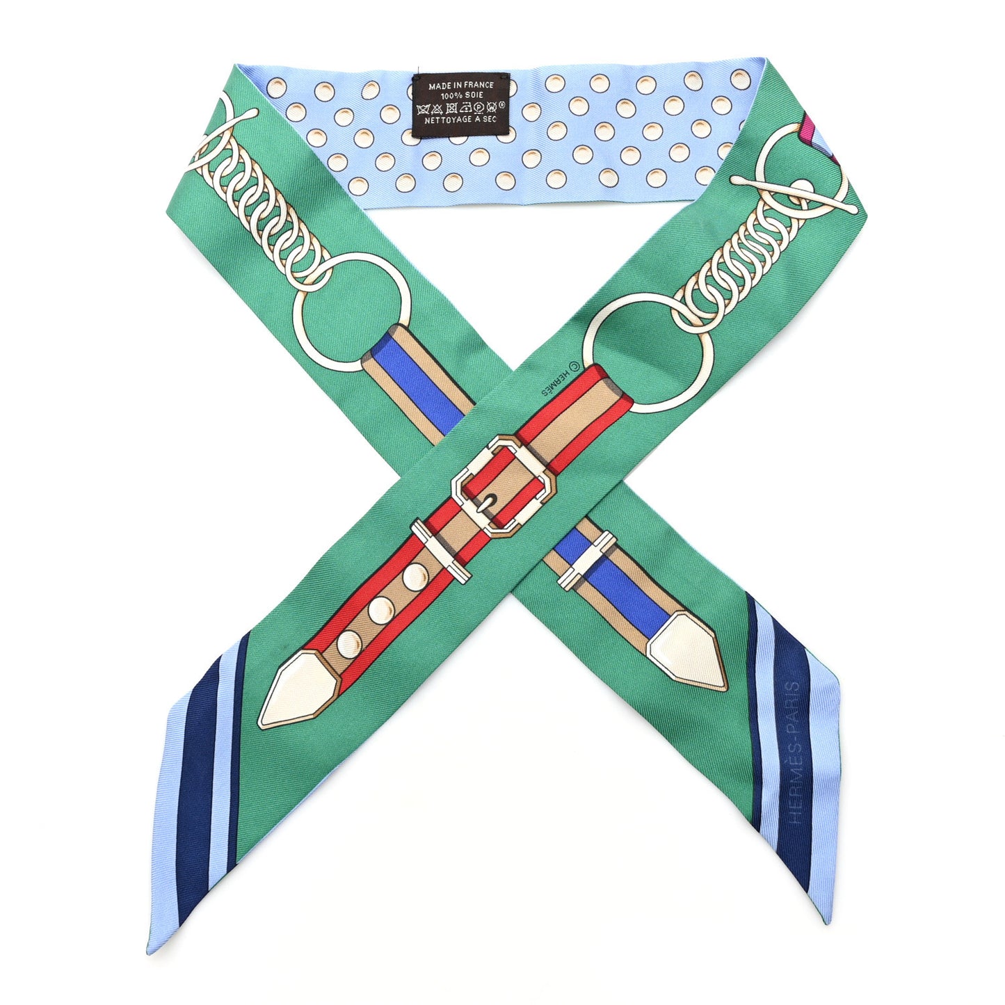 Silk Grand Tralala Twilly Bleu Ciel Vert
