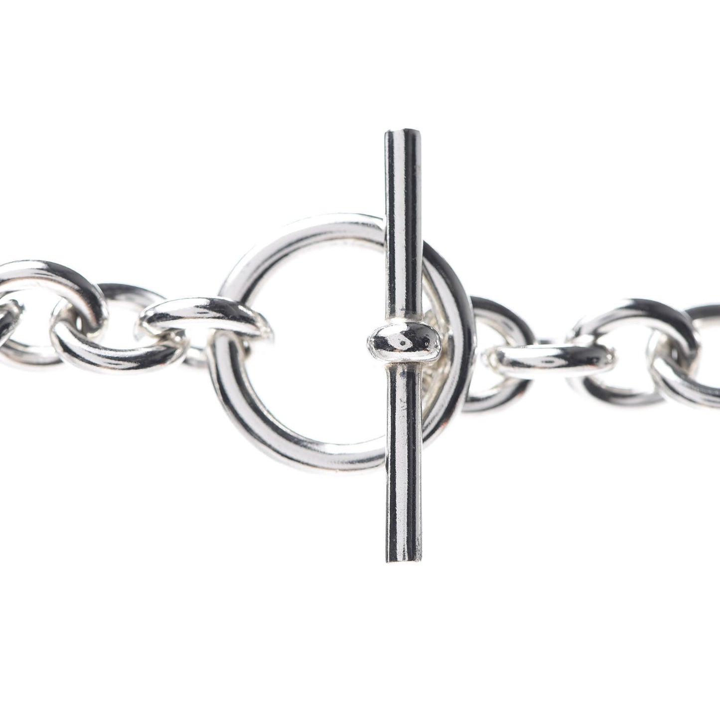 Sterling Silver Chaine d'Ancre Enchainee Collar Necklace