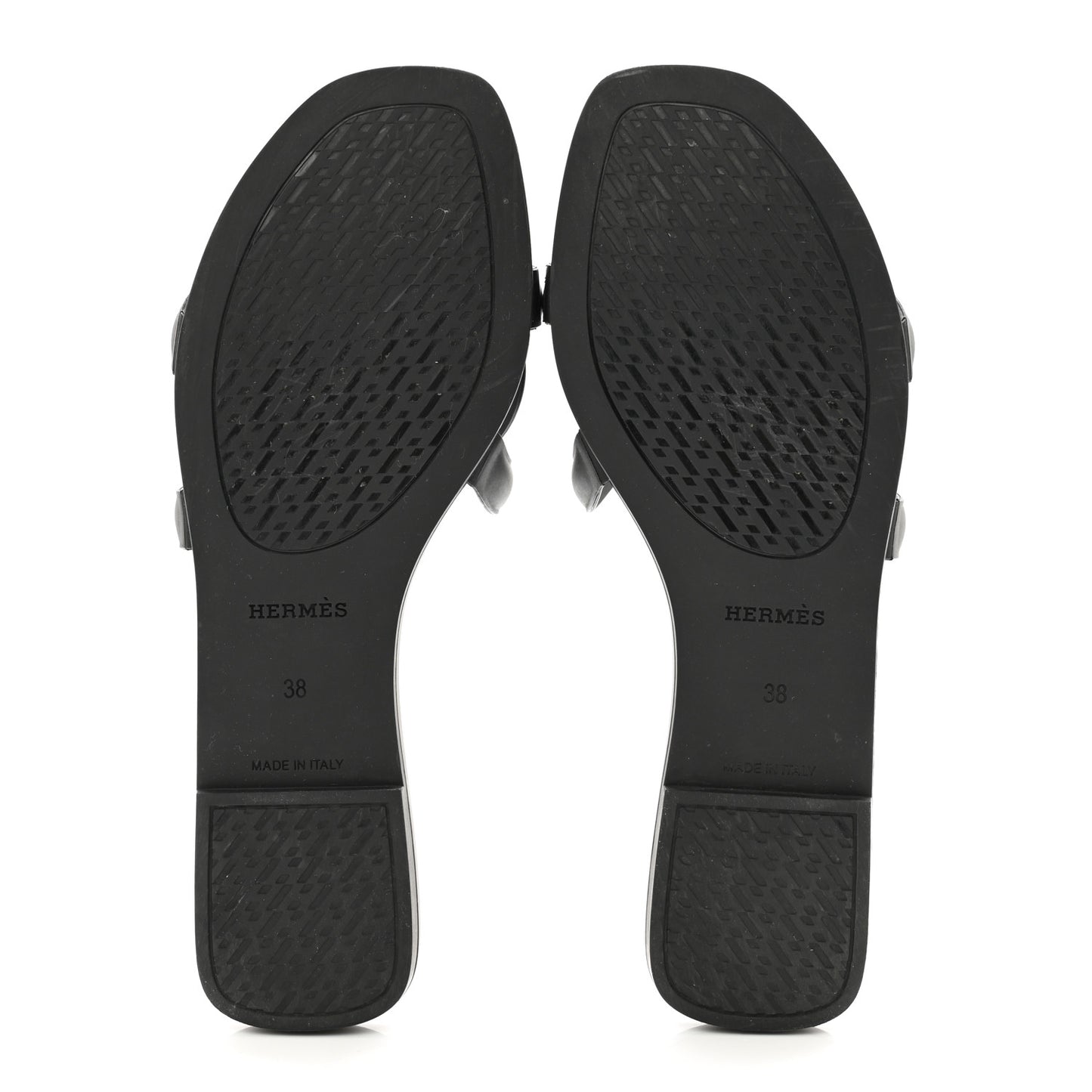 Rubber Aloha Sandals 38 Black