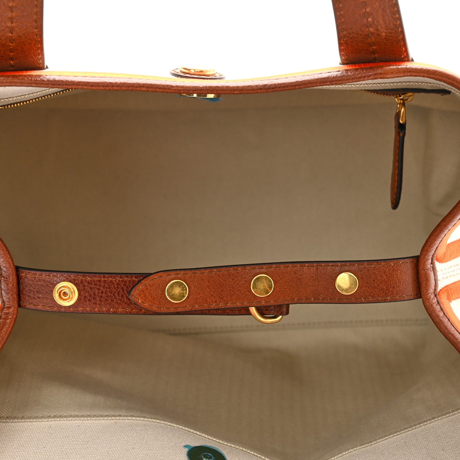 Mulberry Calfskin Canvas Small Tote Ecru Oak 5 of 10