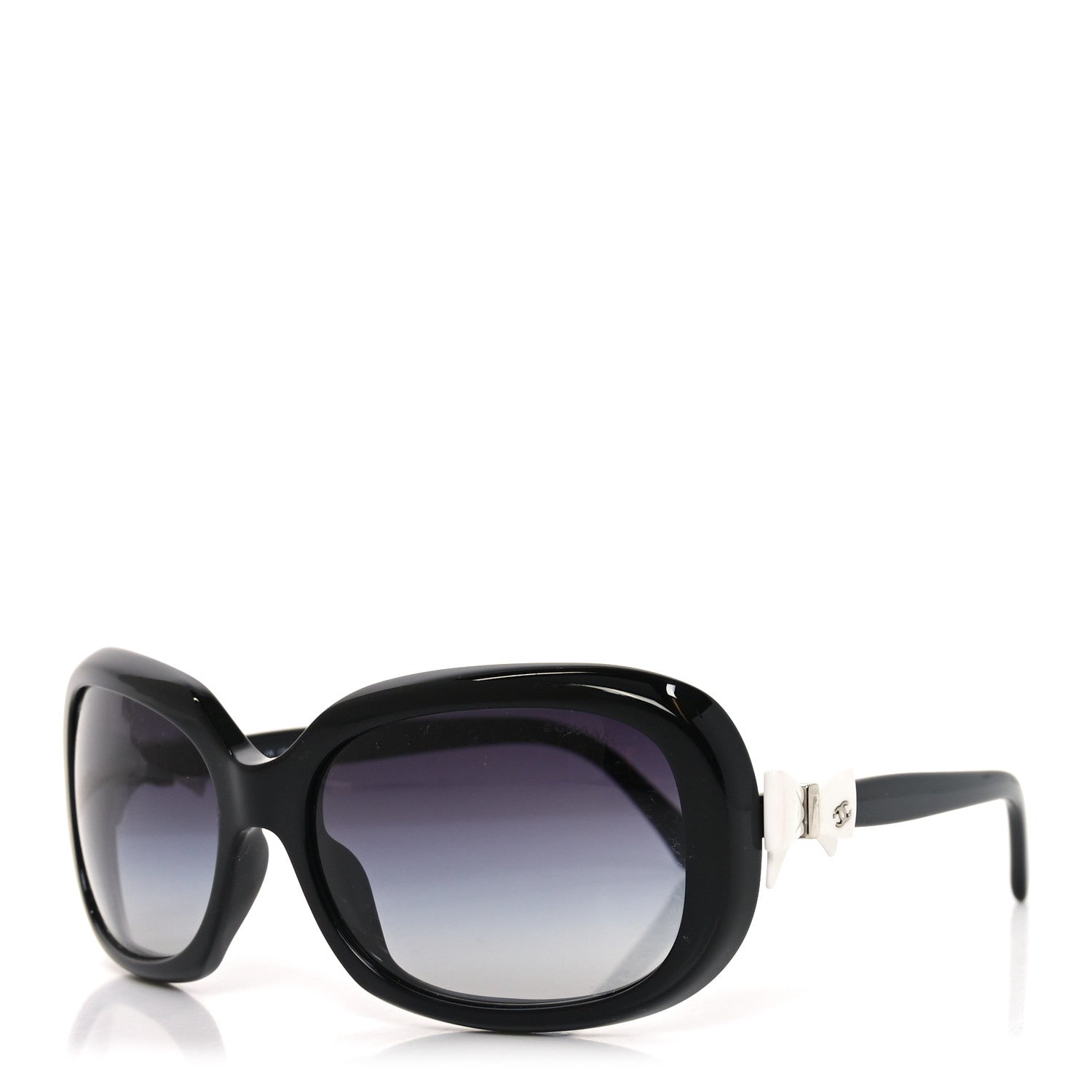 Chanel CC Bow Sunglasses 5170 Black 1849910 – FASHIONPHILE