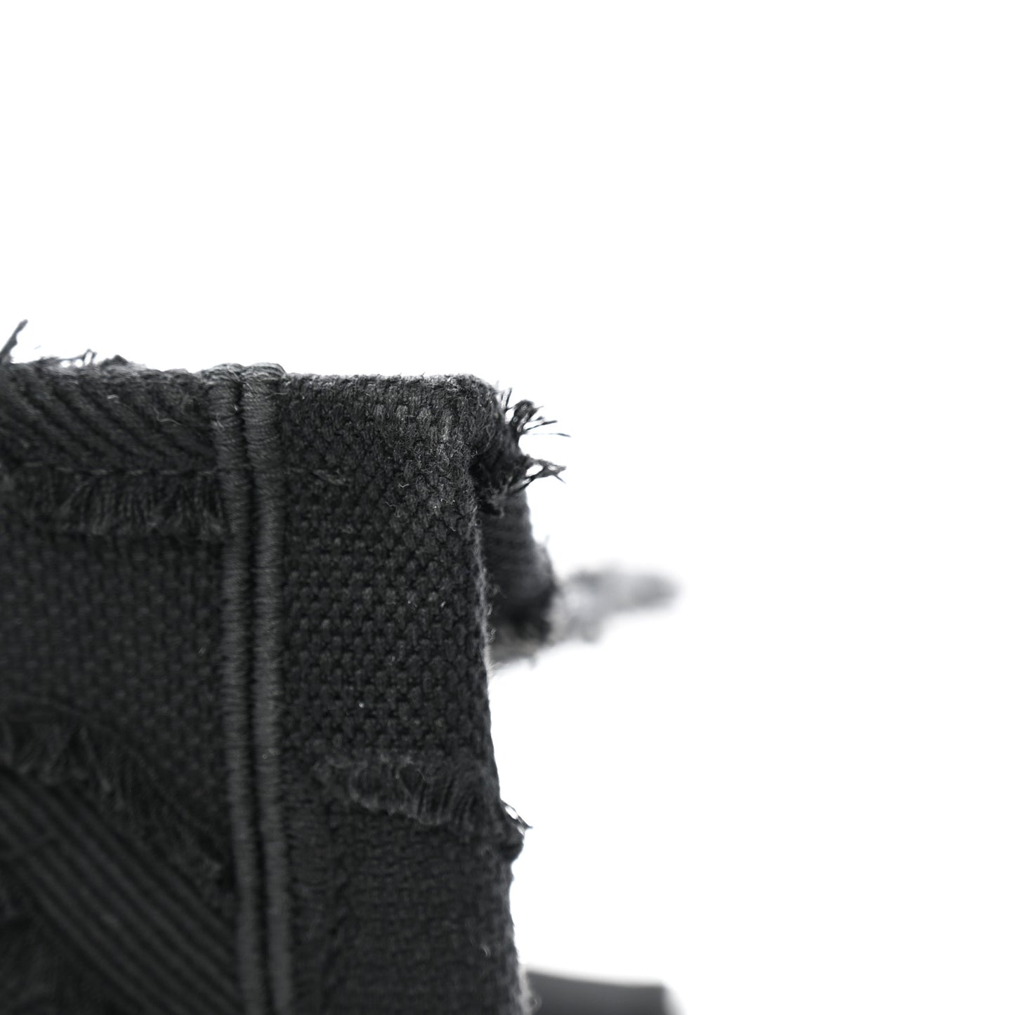 Canvas Embroidered Camouflage Book Tote Black