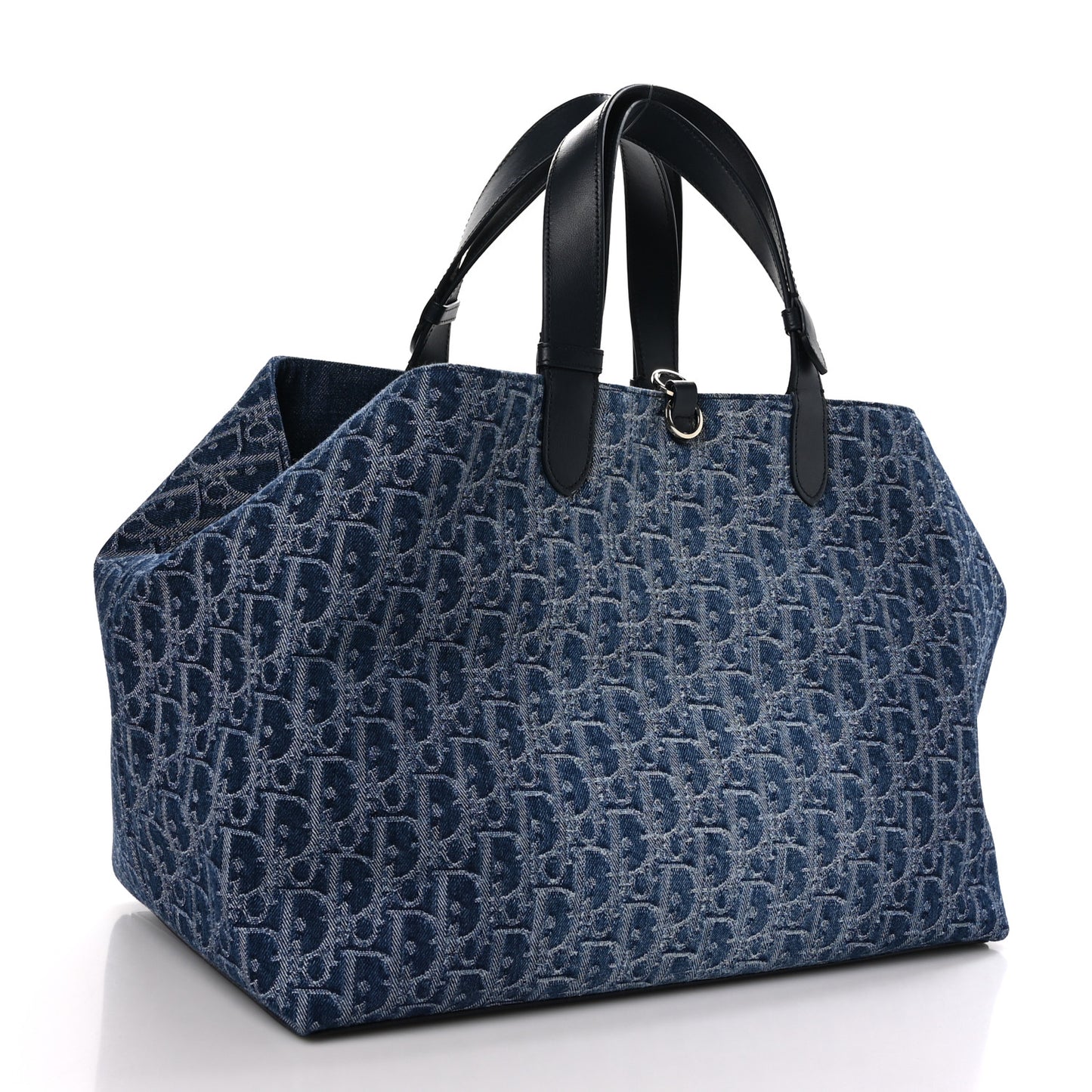 DIOR Denim Jacquard Oblique Large Toujours Blue