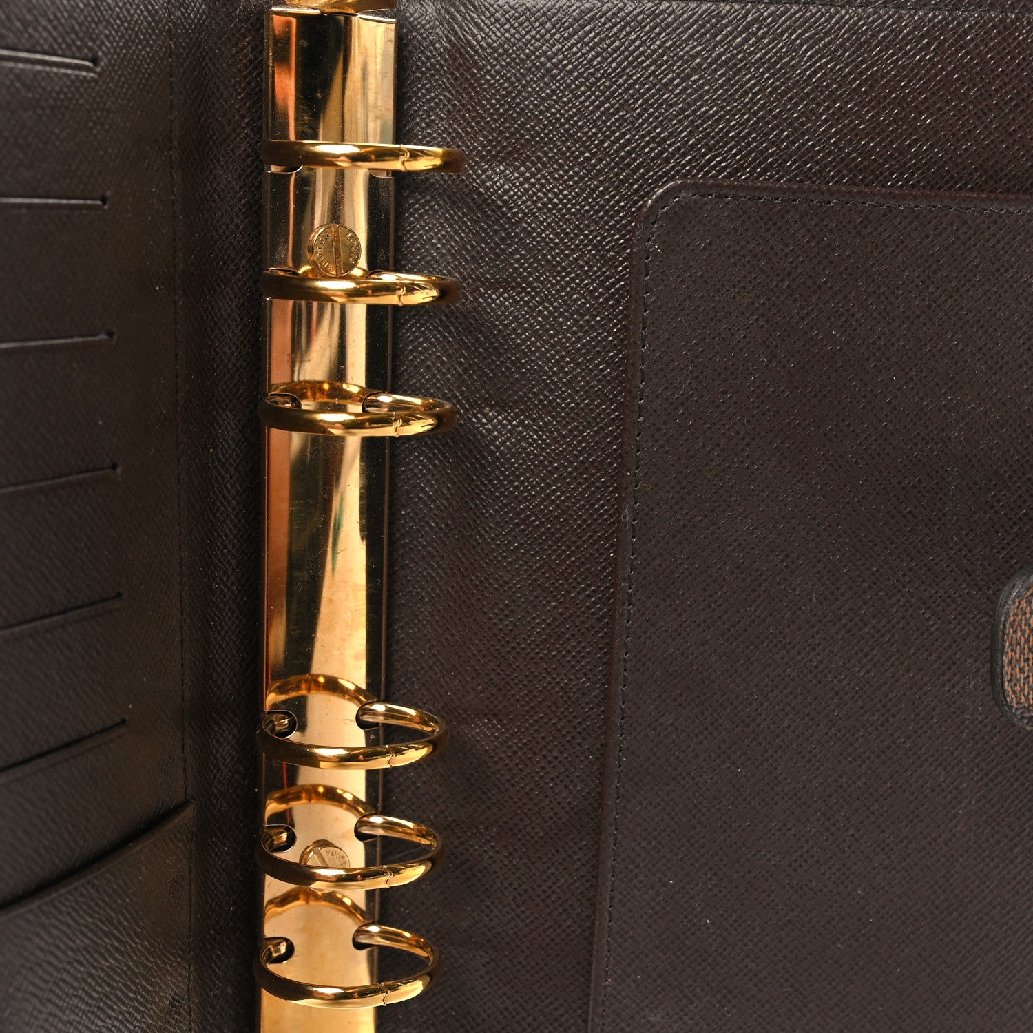 Louis Vuitton Damier Ebene Medium Ring Agenda Cover 11 of 11