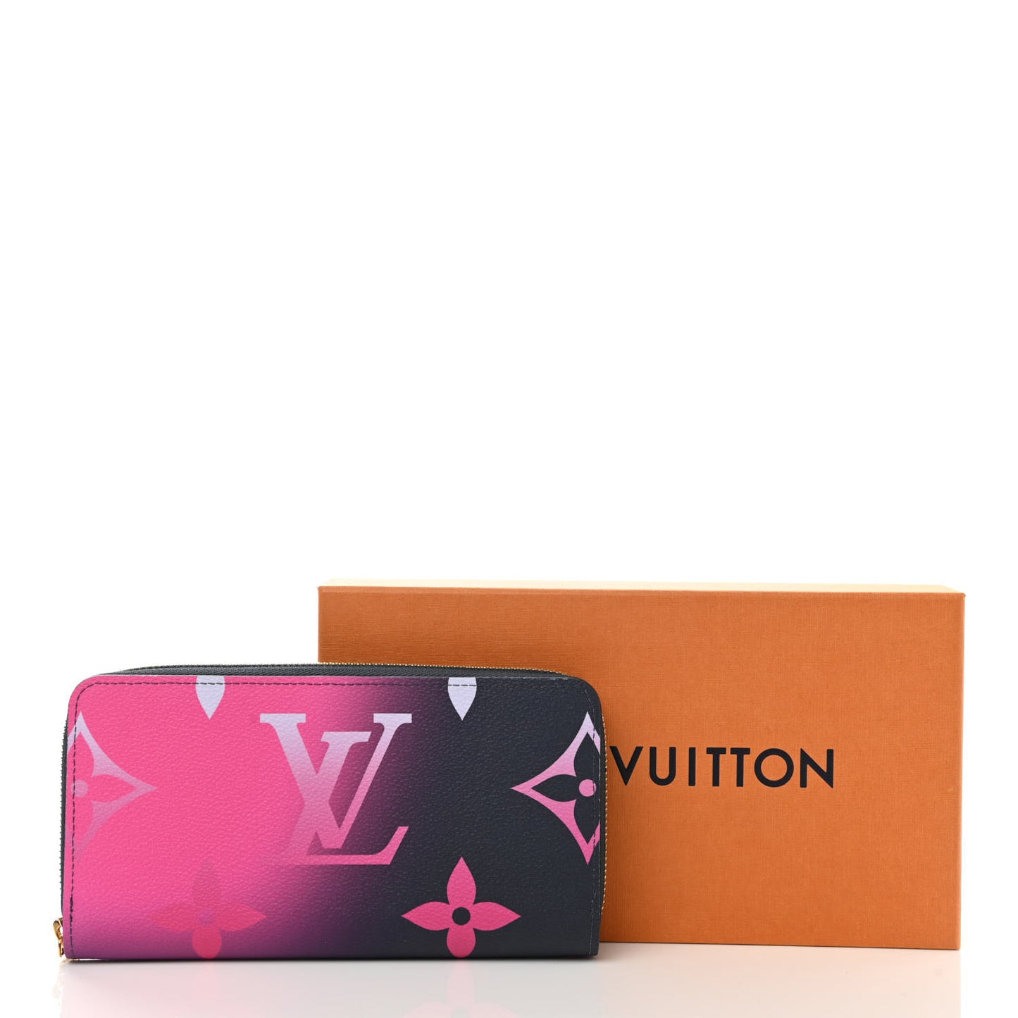Monogram Giant Spring In The City Zippy Wallet Midnight Fuchsia