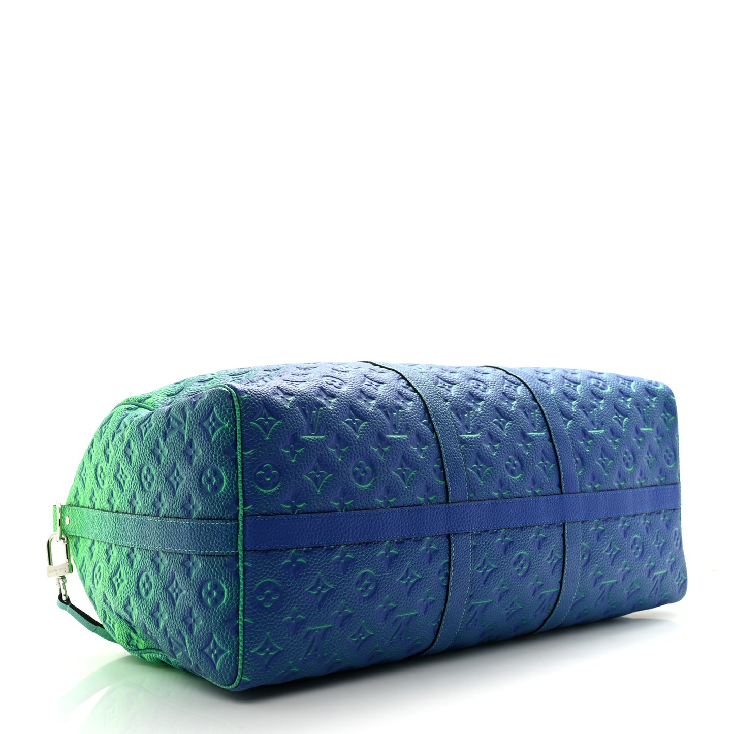 Taurillon Illusion Keepall Bandouliere 50 Bleu Vert