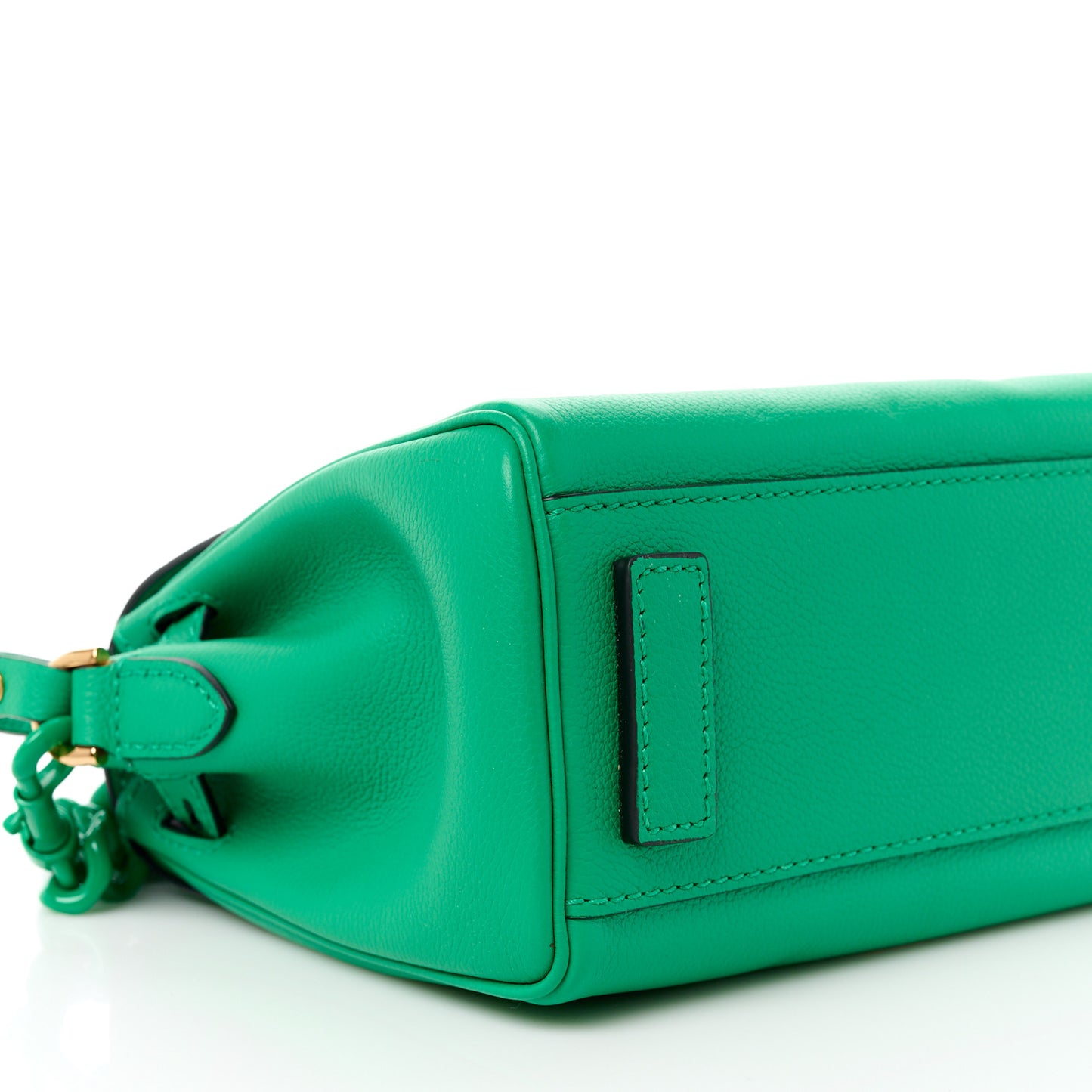 Grained Calfskin Small La Medusa Bag Green