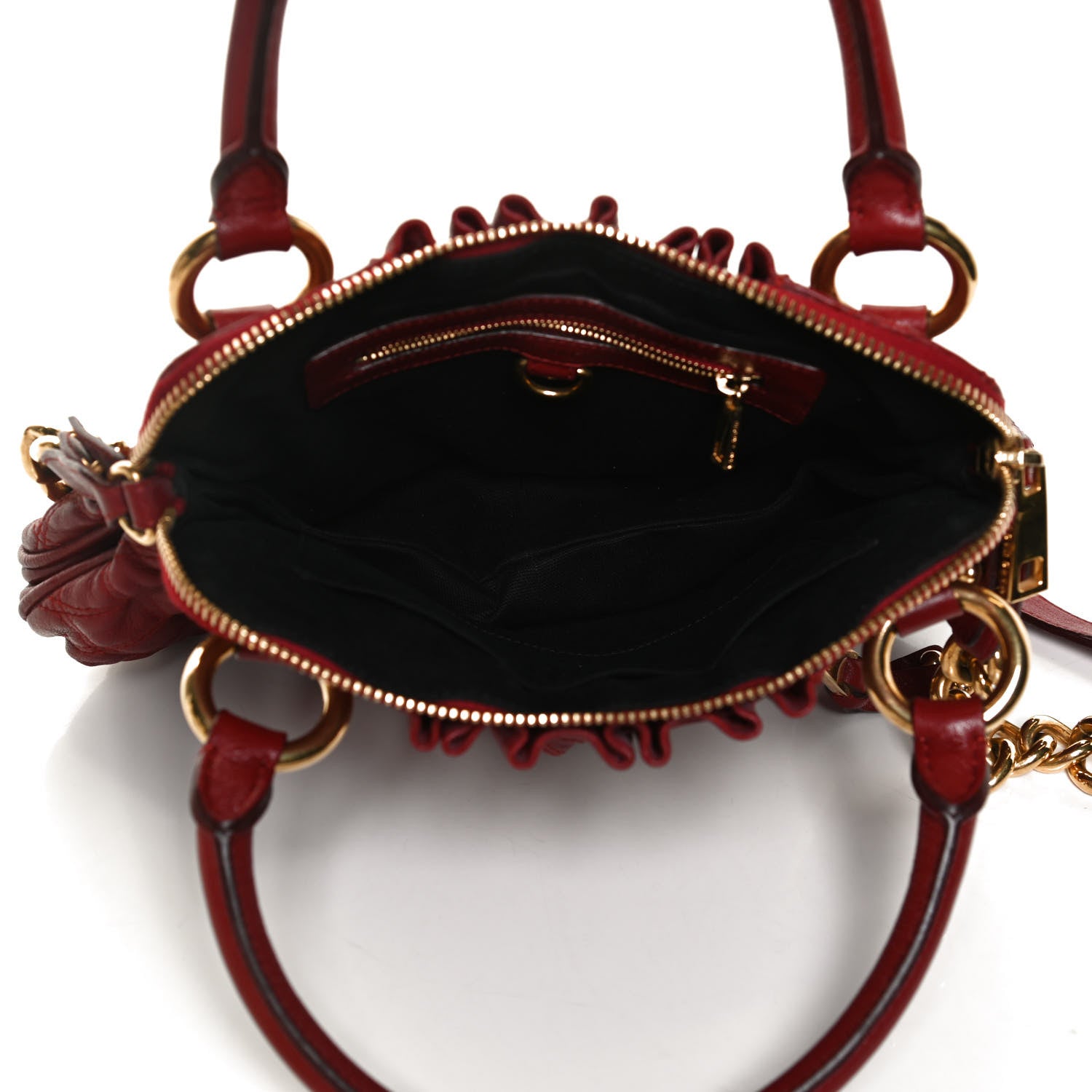 Marc Jacobs Lambskin Quilted Small Cecilia Red 5 of 11