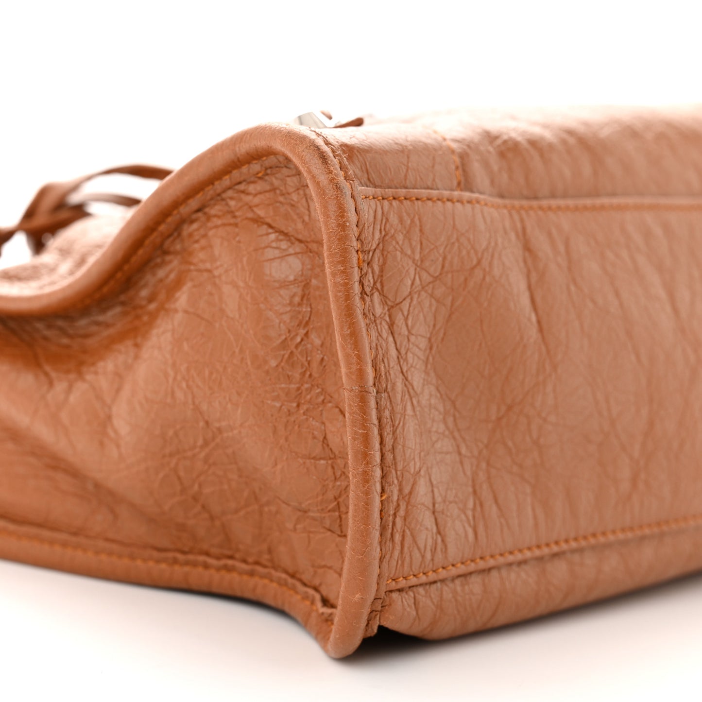 Agneau Classic Silver Hardware S City Camel