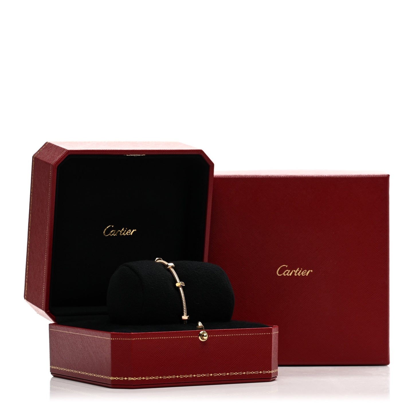 18K Pink Gold Ecrou de Cartier Bracelet 16