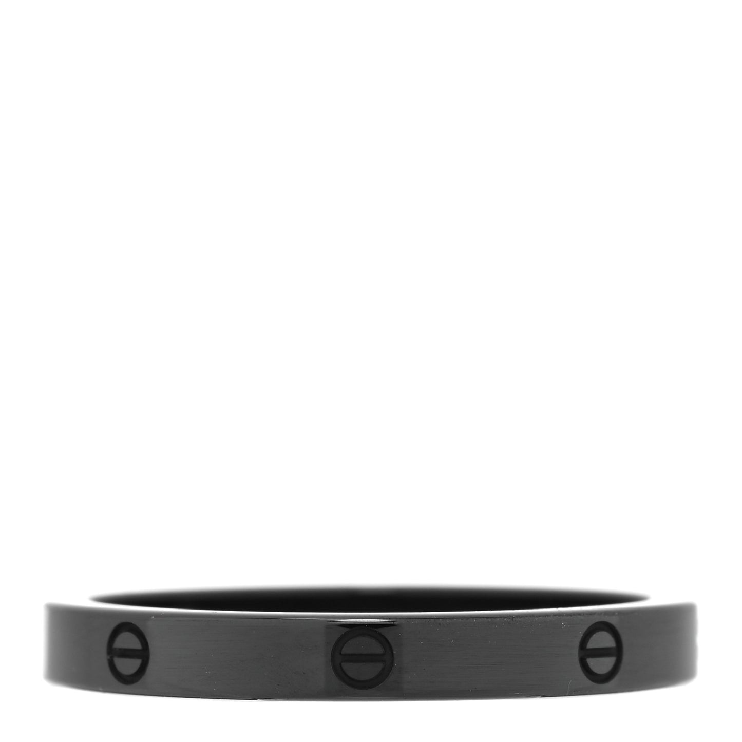 18K White Gold Diamond Ceramic LOVE Ring Set 54 6.75